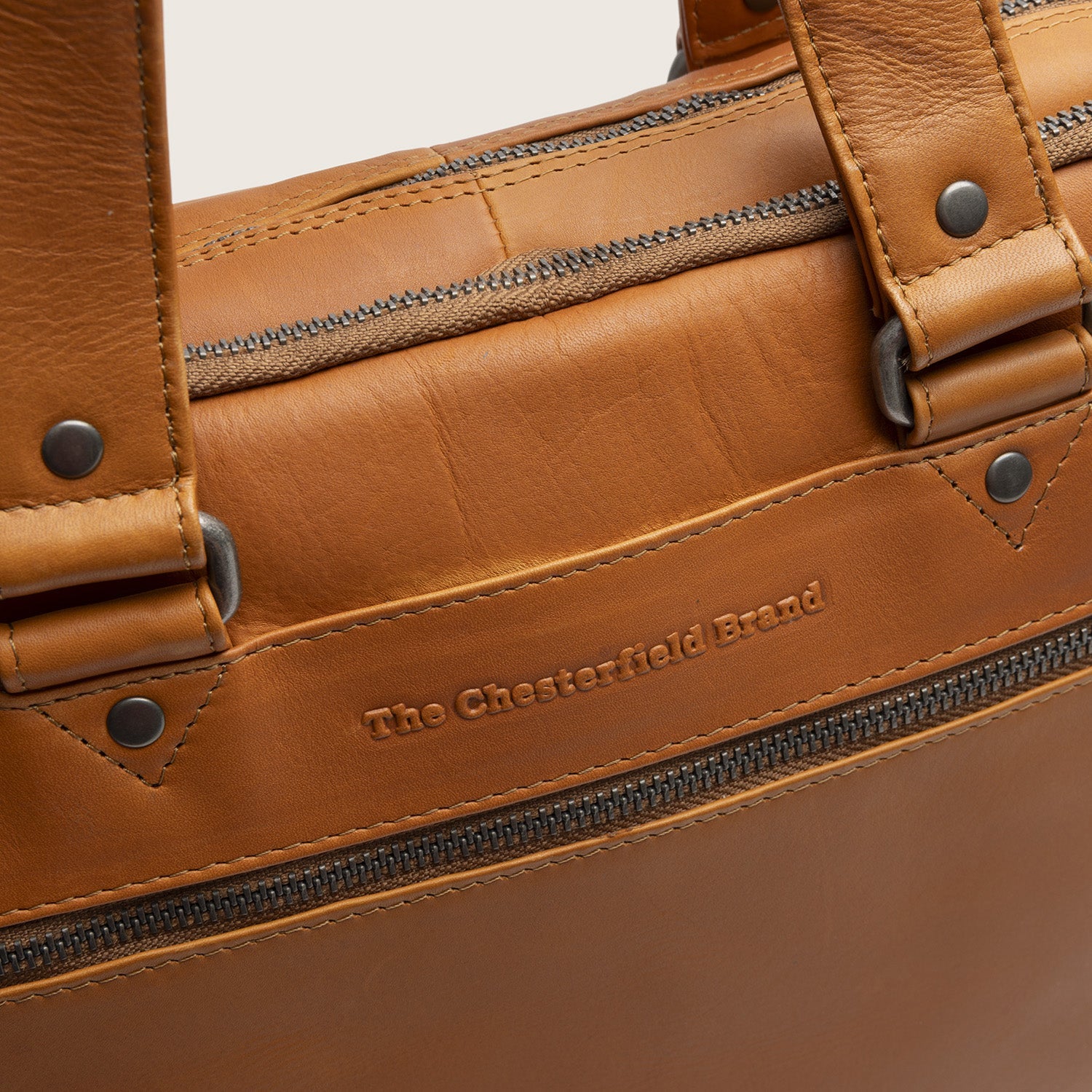 Leren Laptoptas Cognac Montara