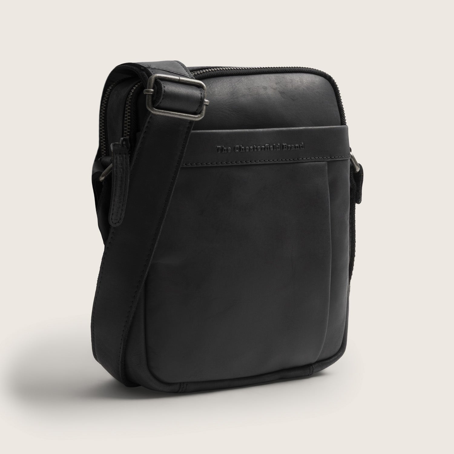 Leren Crossbody Tas Zwart Alva