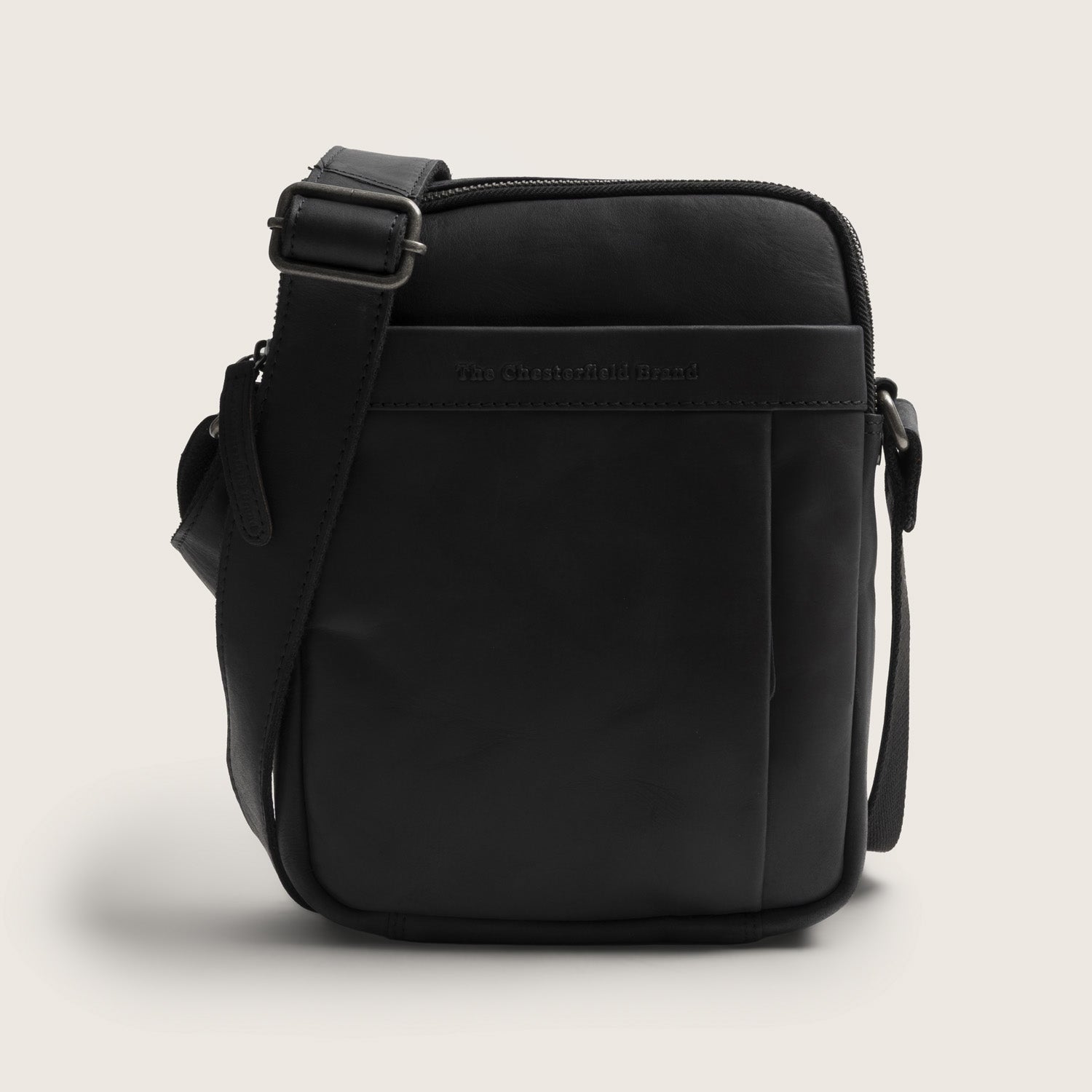 Leren Crossbody Tas Zwart Alva