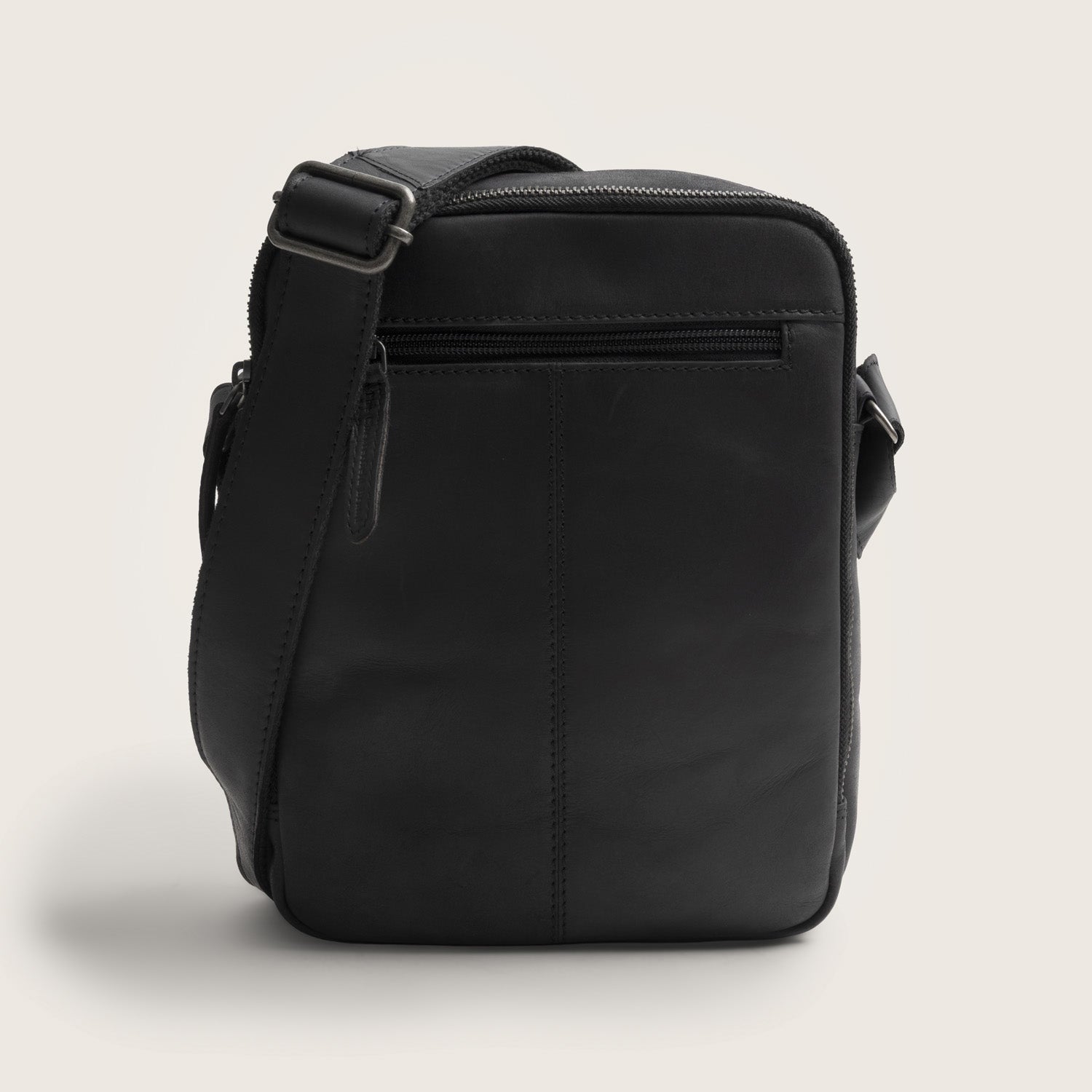 Leren Crossbody Tas Zwart Alva