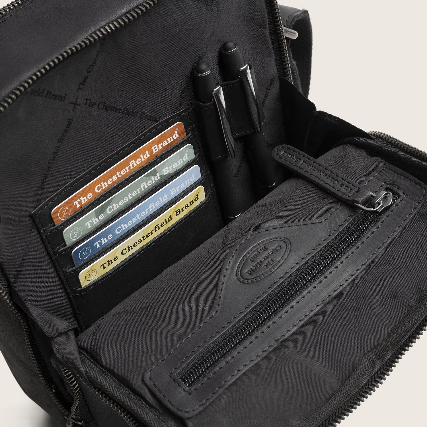 Leren Crossbody Tas Zwart Alva