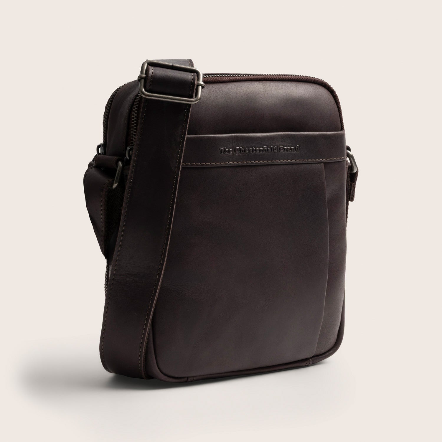 Leren Crossbody Tas Bruin Alva