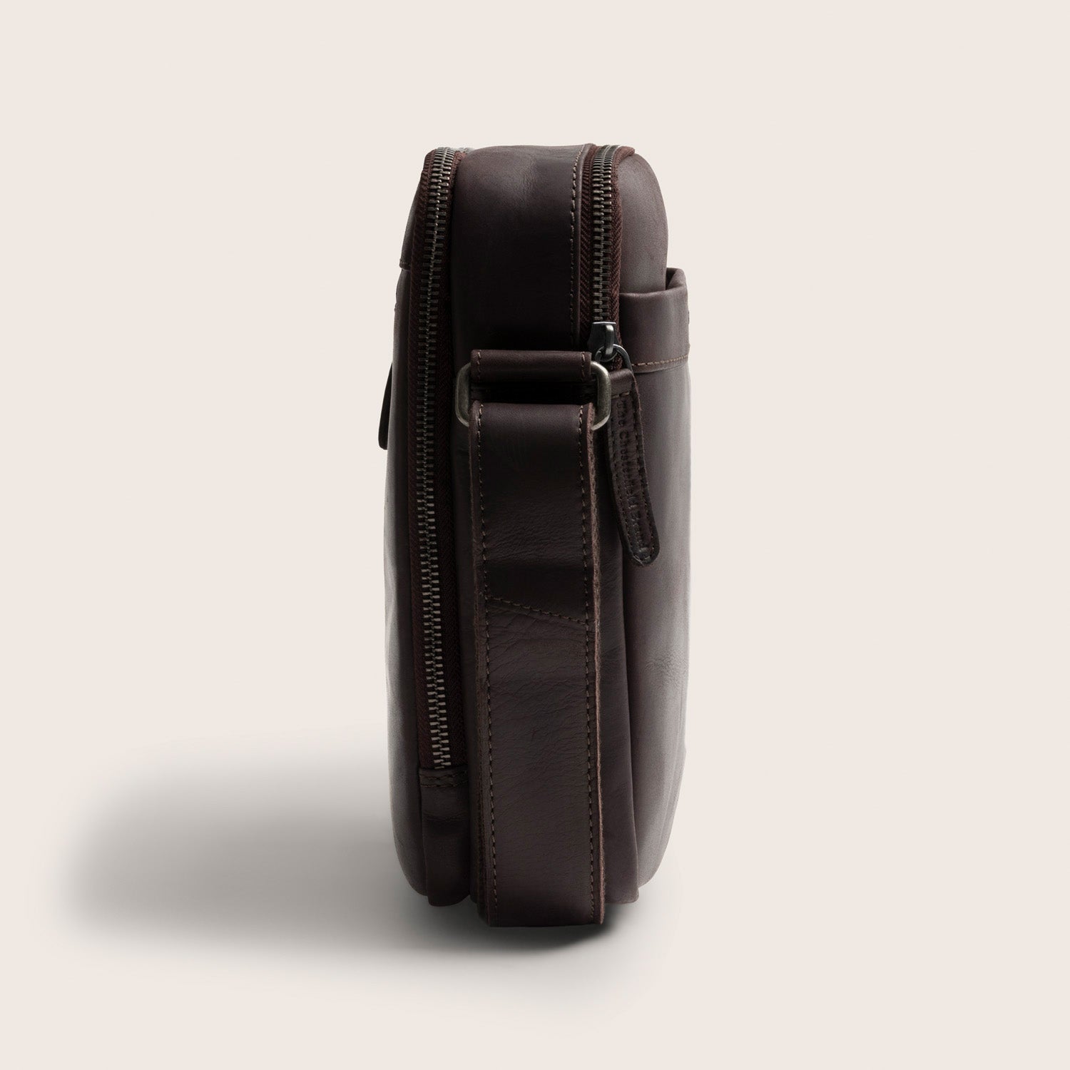 Leren Crossbody Tas Bruin Alva