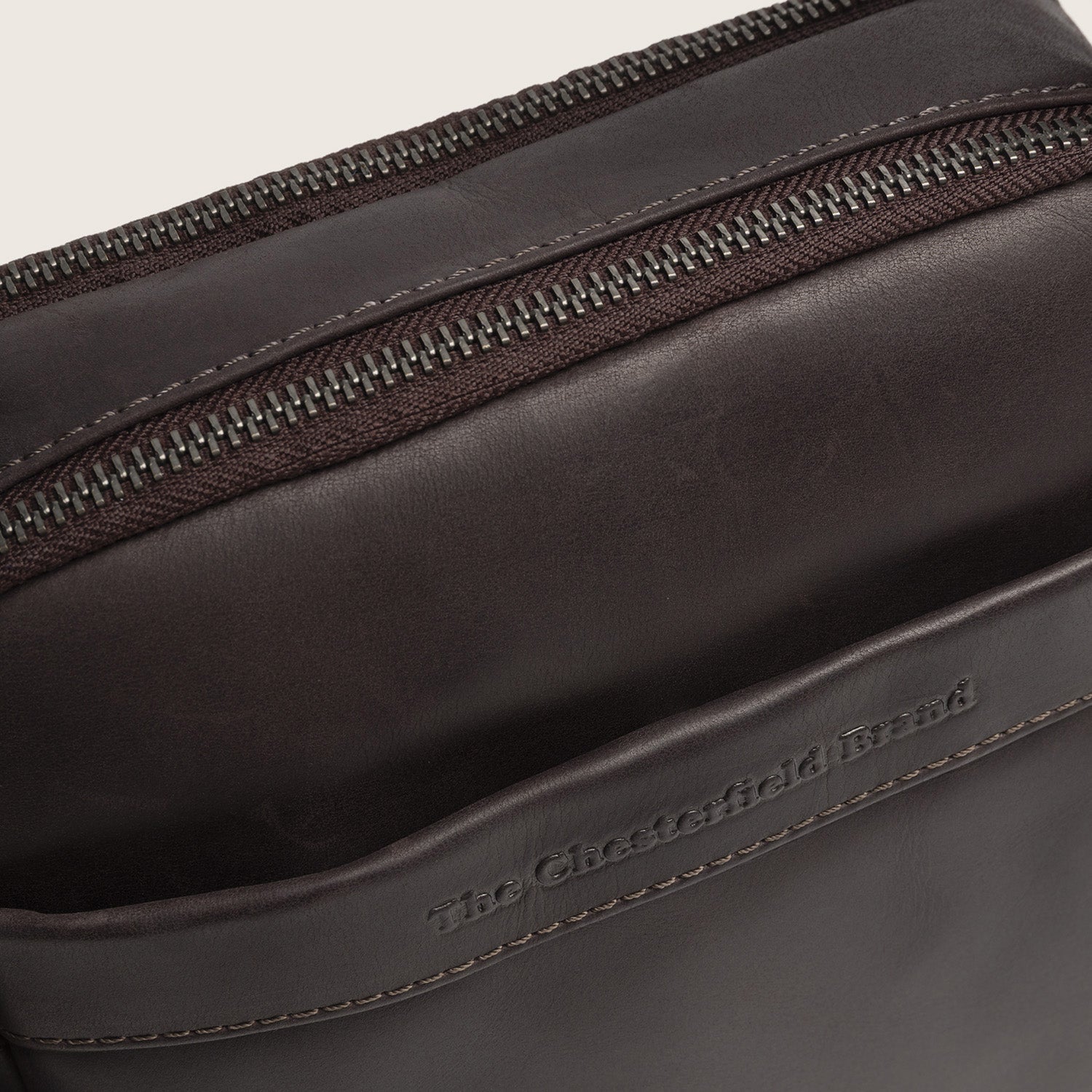 Leren Crossbody Tas Bruin Alva