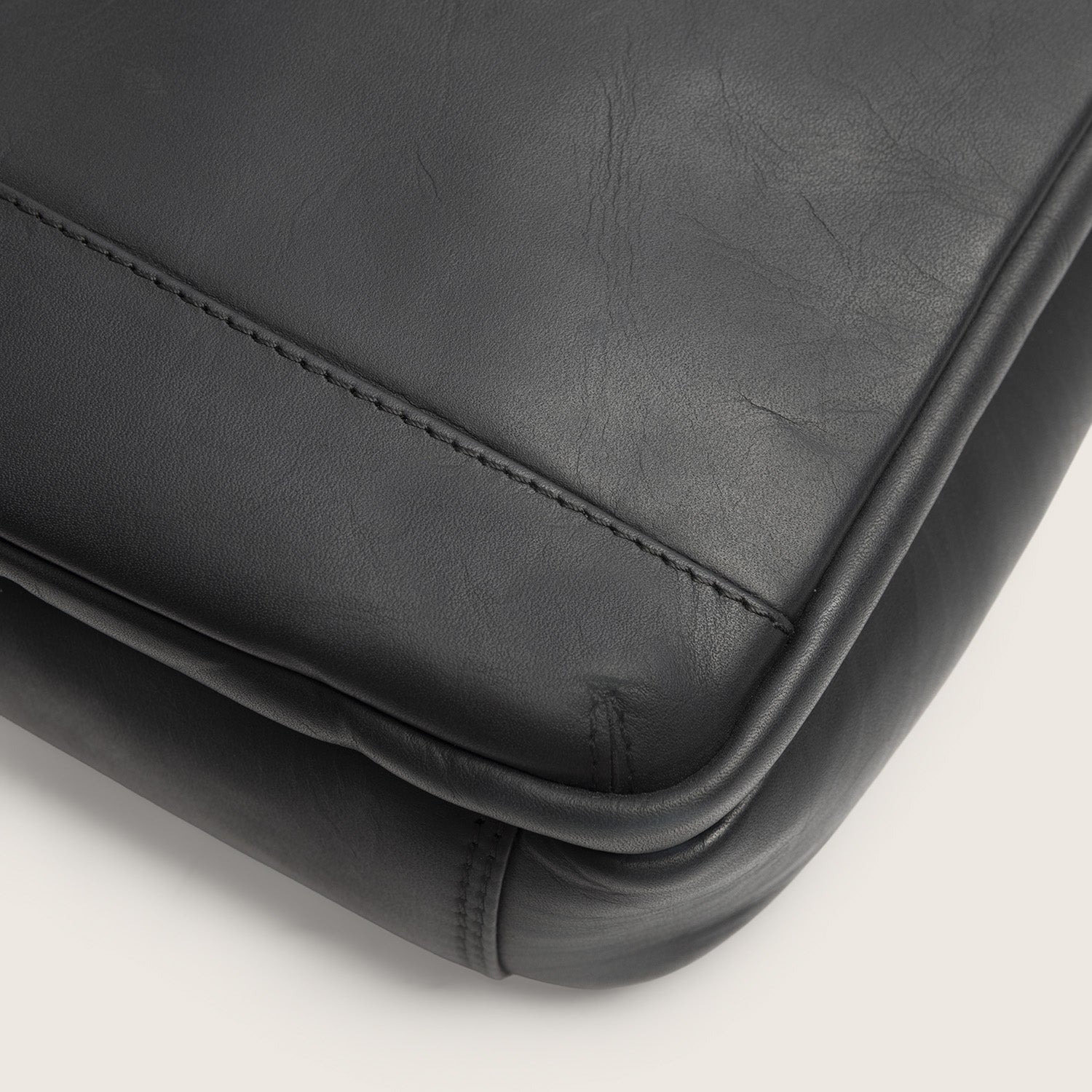 Leren Crossbody Tas Zwart Birmingham
