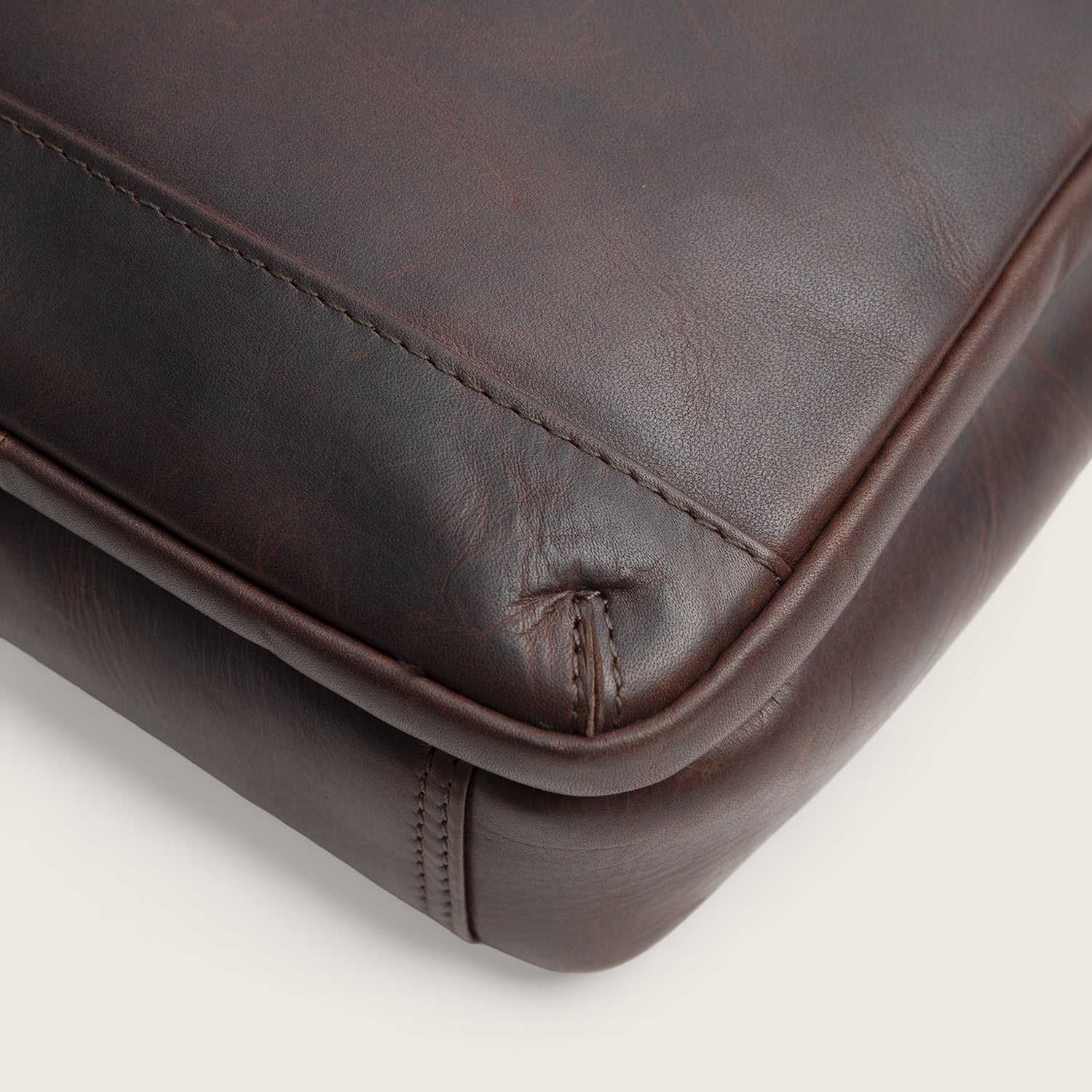 Leren Crossbody Tas Bruin Birmingham