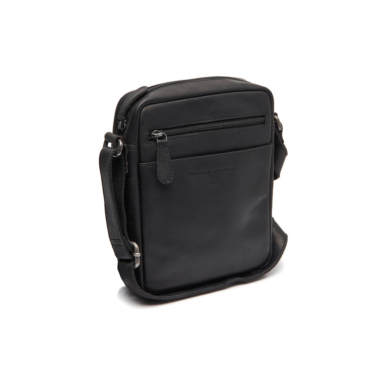 Leren Crossbody Tas Zwart Laveno