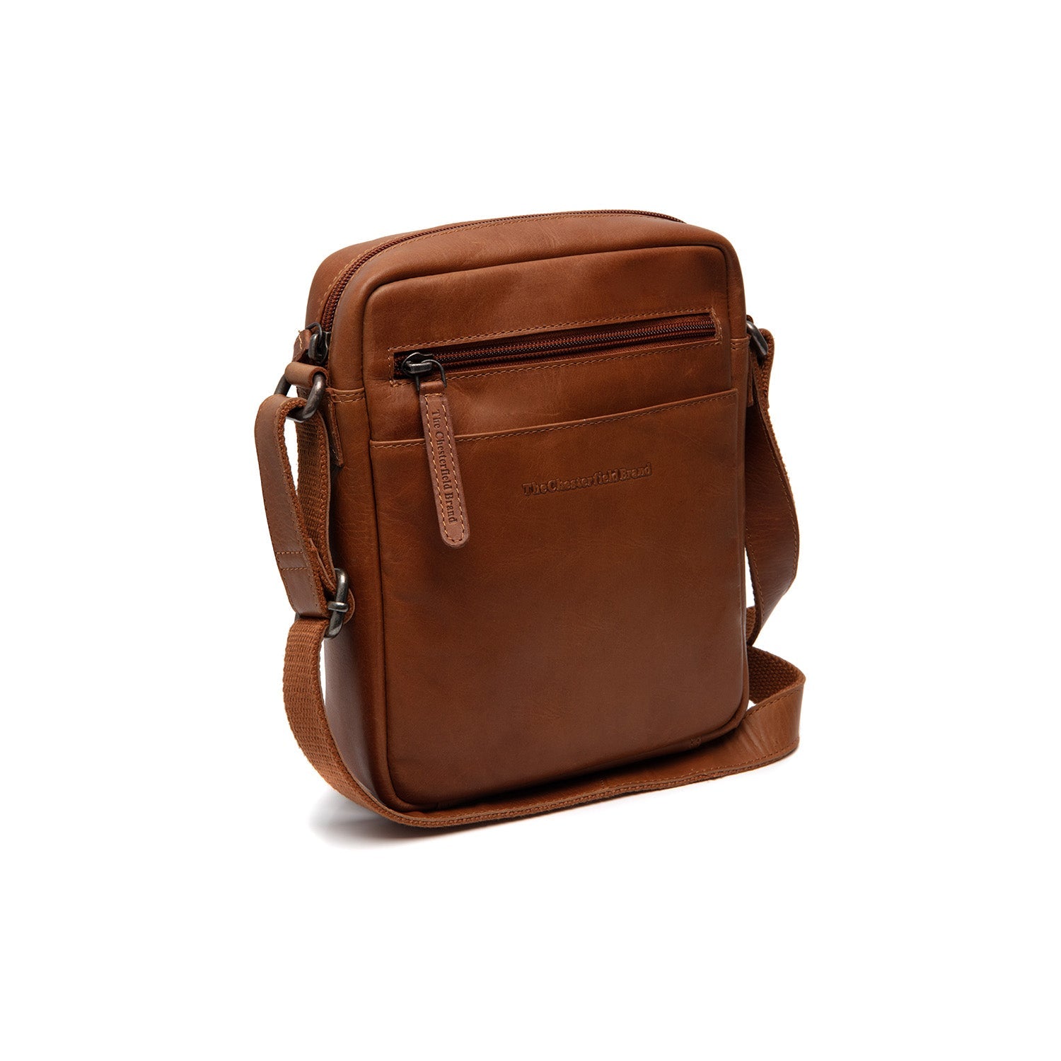 Leren Crossbody Tas Cognac Laveno