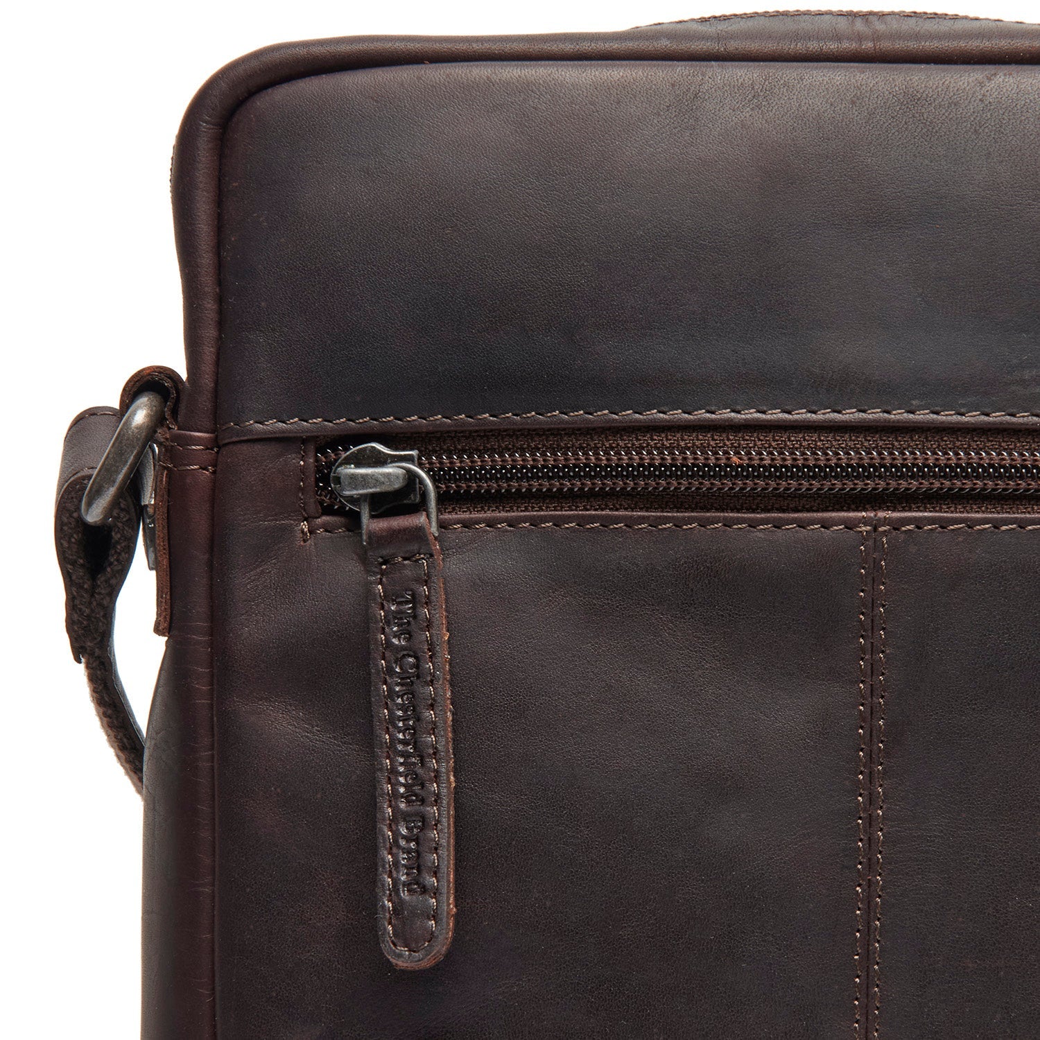 Leren Crossbody Tas Bruin Montira