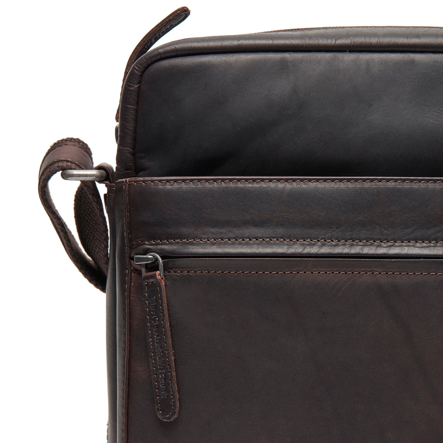 Leren Crossbody Tas Bruin Anzora