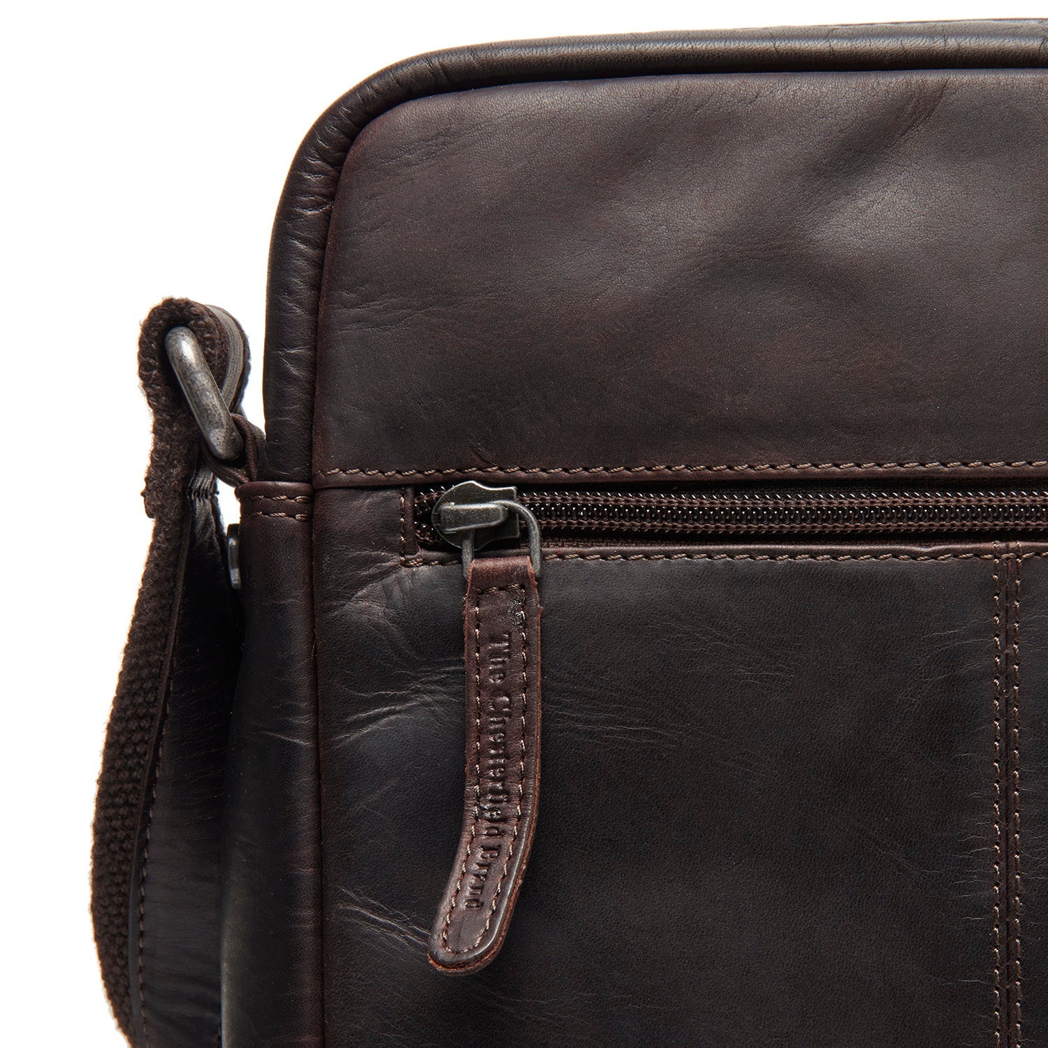 Leren Crossbody Tas Bruin Anzora