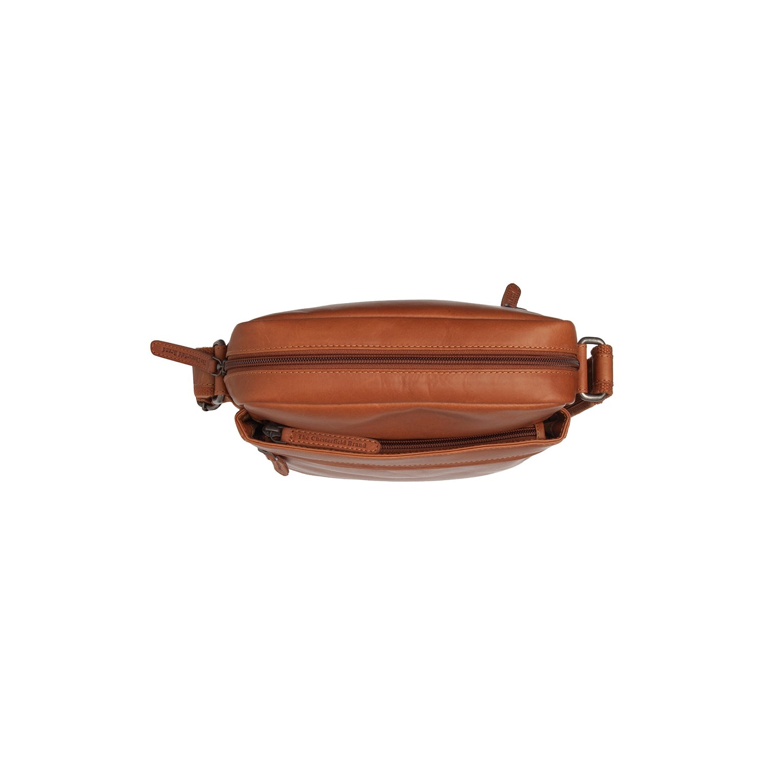Leren Crossbody Tas Cognac Anzora