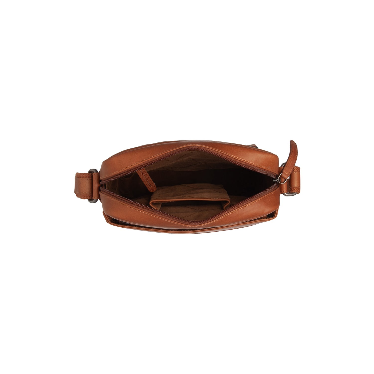 Leren Crossbody Tas Cognac Anzora