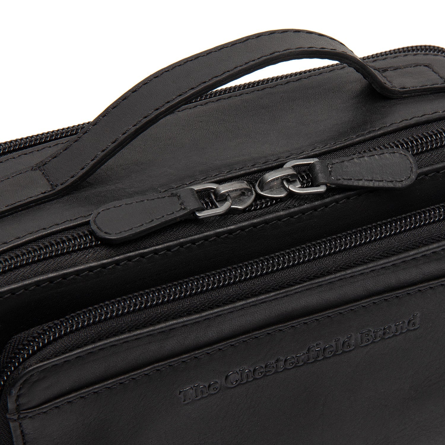 Leren Crossbody Tas Zwart Rovon