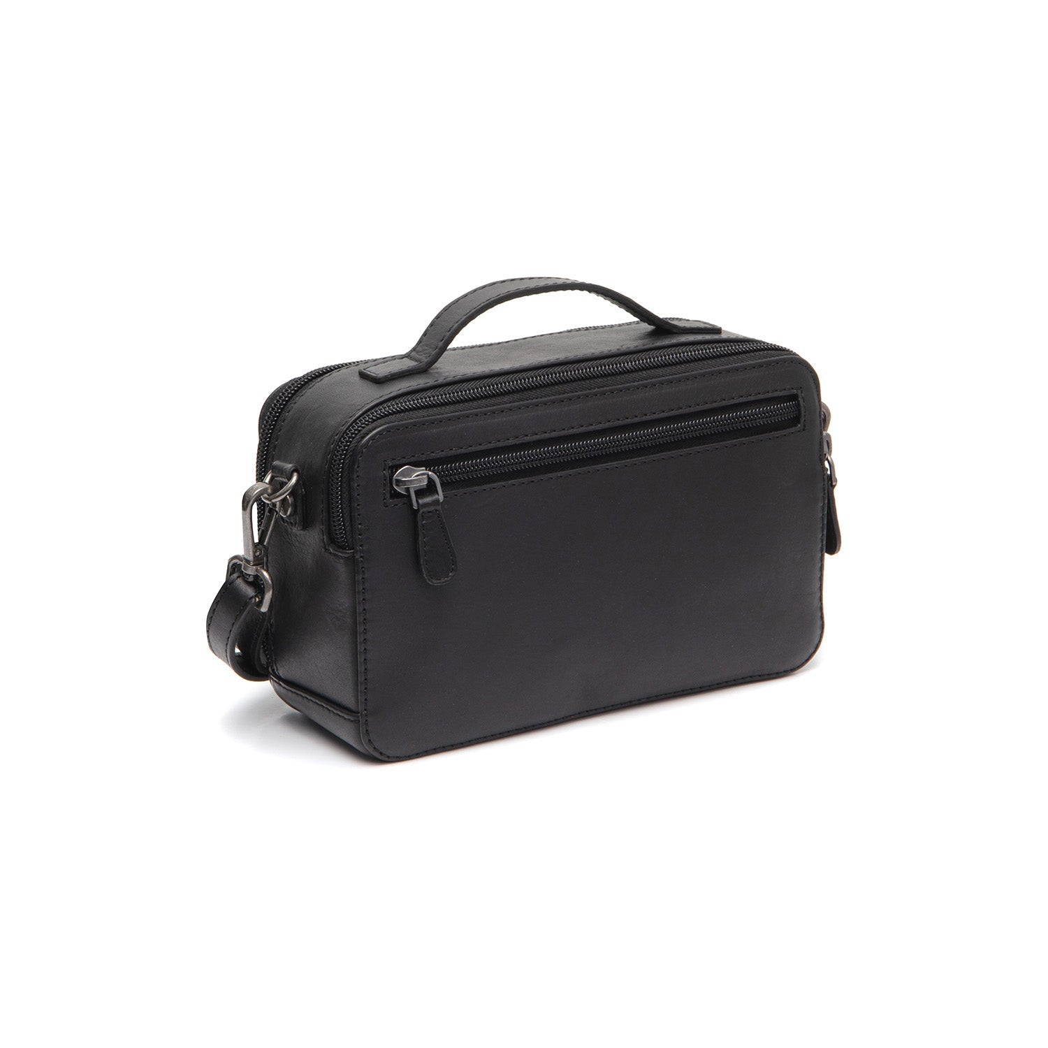 Leren Crossbody Tas Zwart Rovon