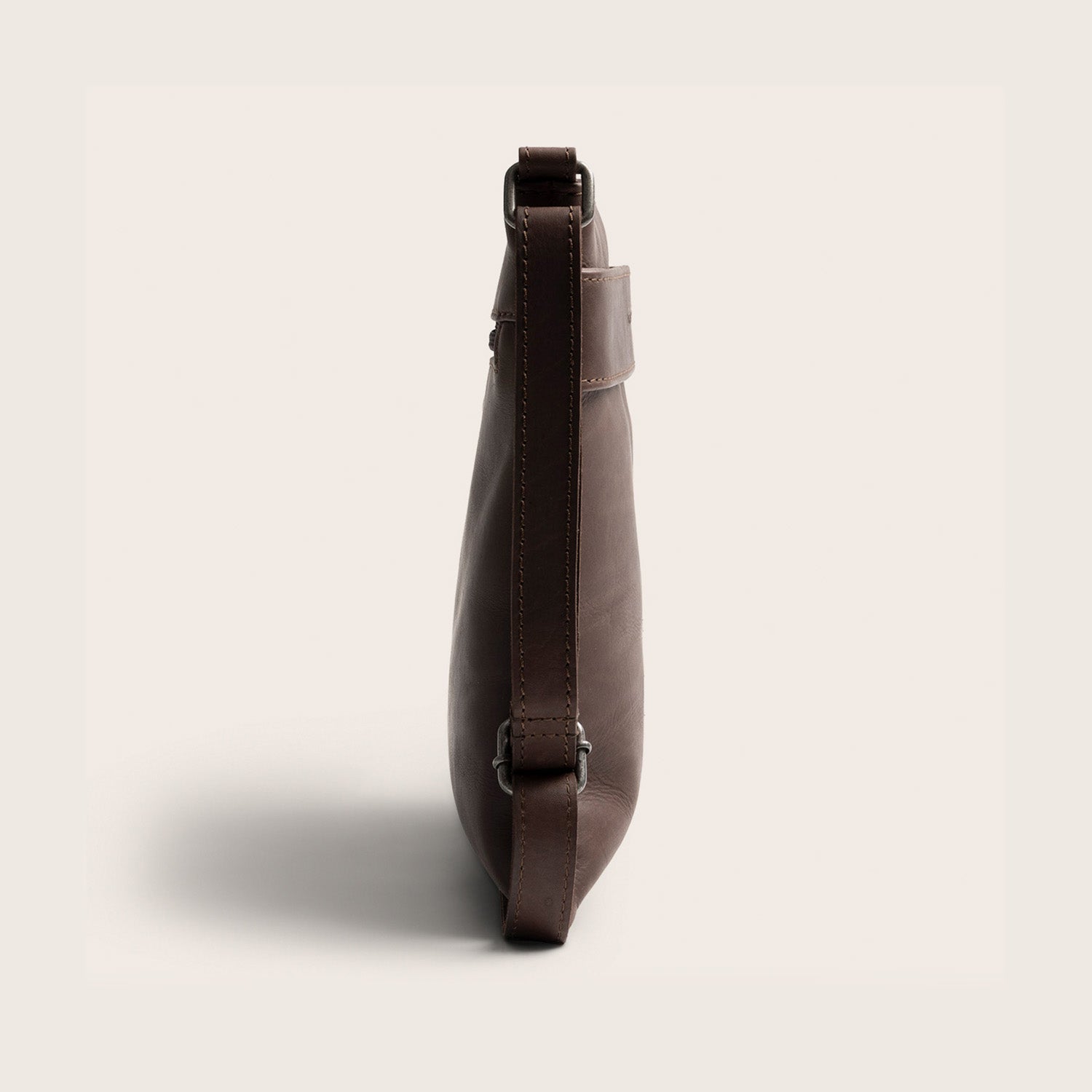 Leren Crossbody Tas Bruin Trenton