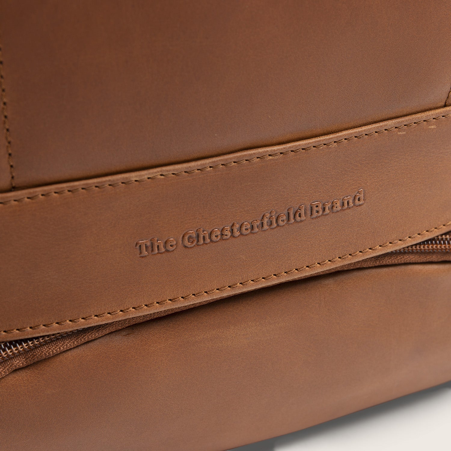 Leren Laptoprugzak Cognac Rich