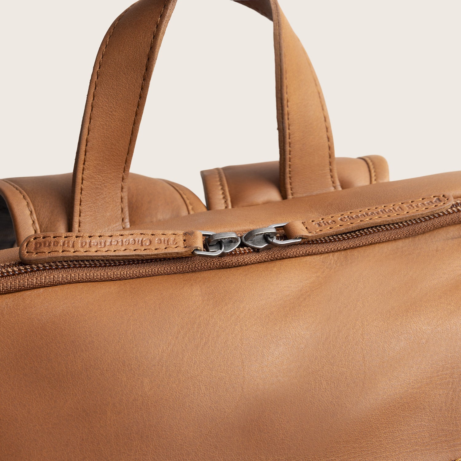 Leren Laptoprugzak Cognac Rich