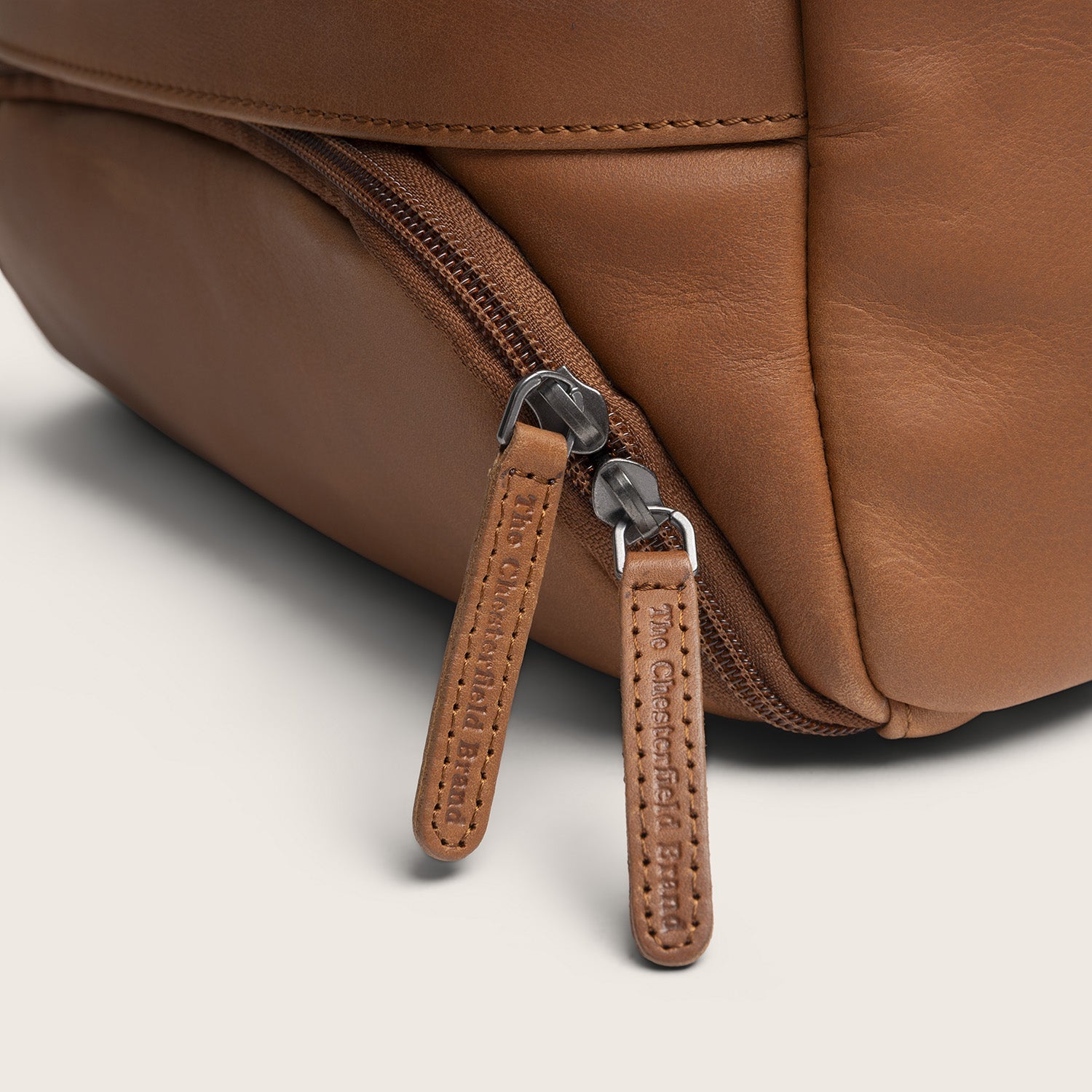 Leren Laptoprugzak Cognac Rich