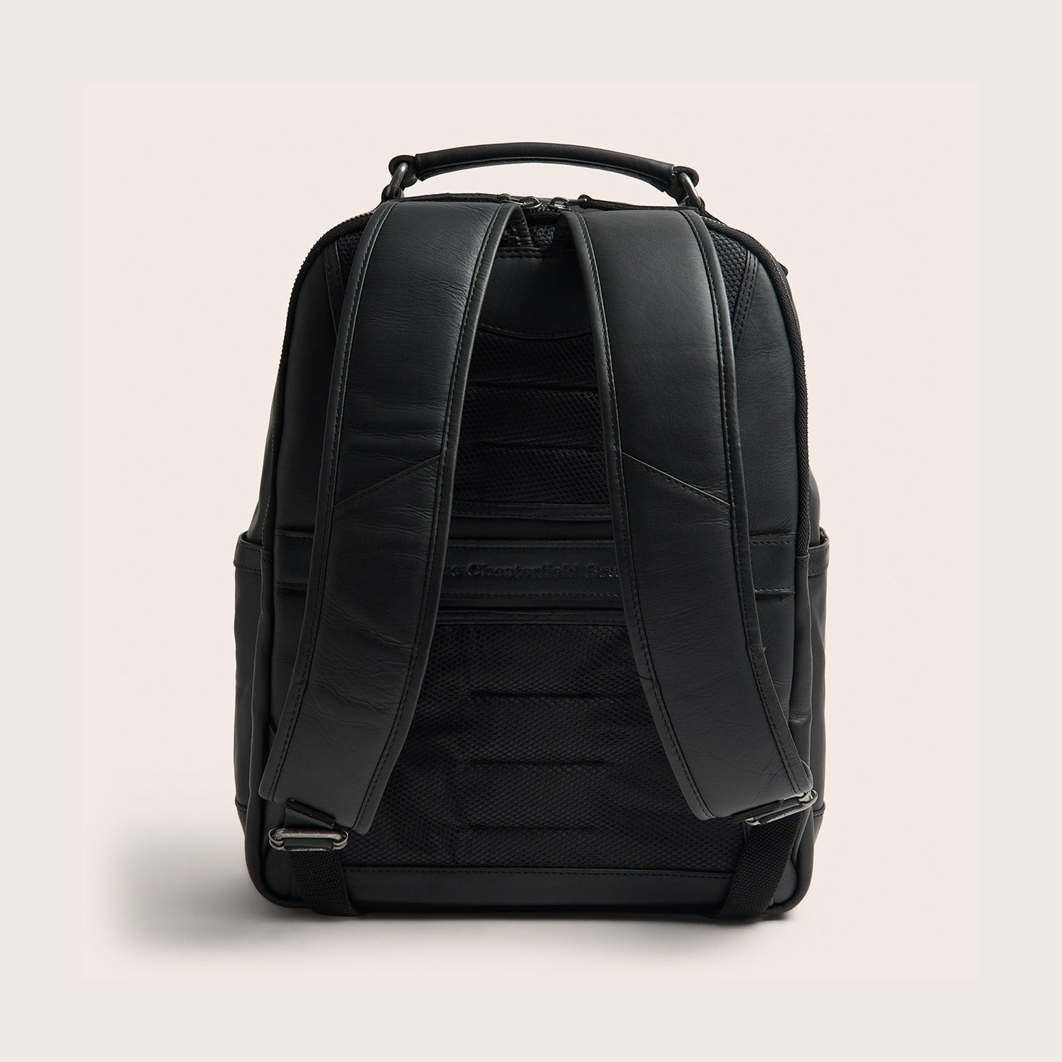 Leren Laptoprugzak Zwart Austin