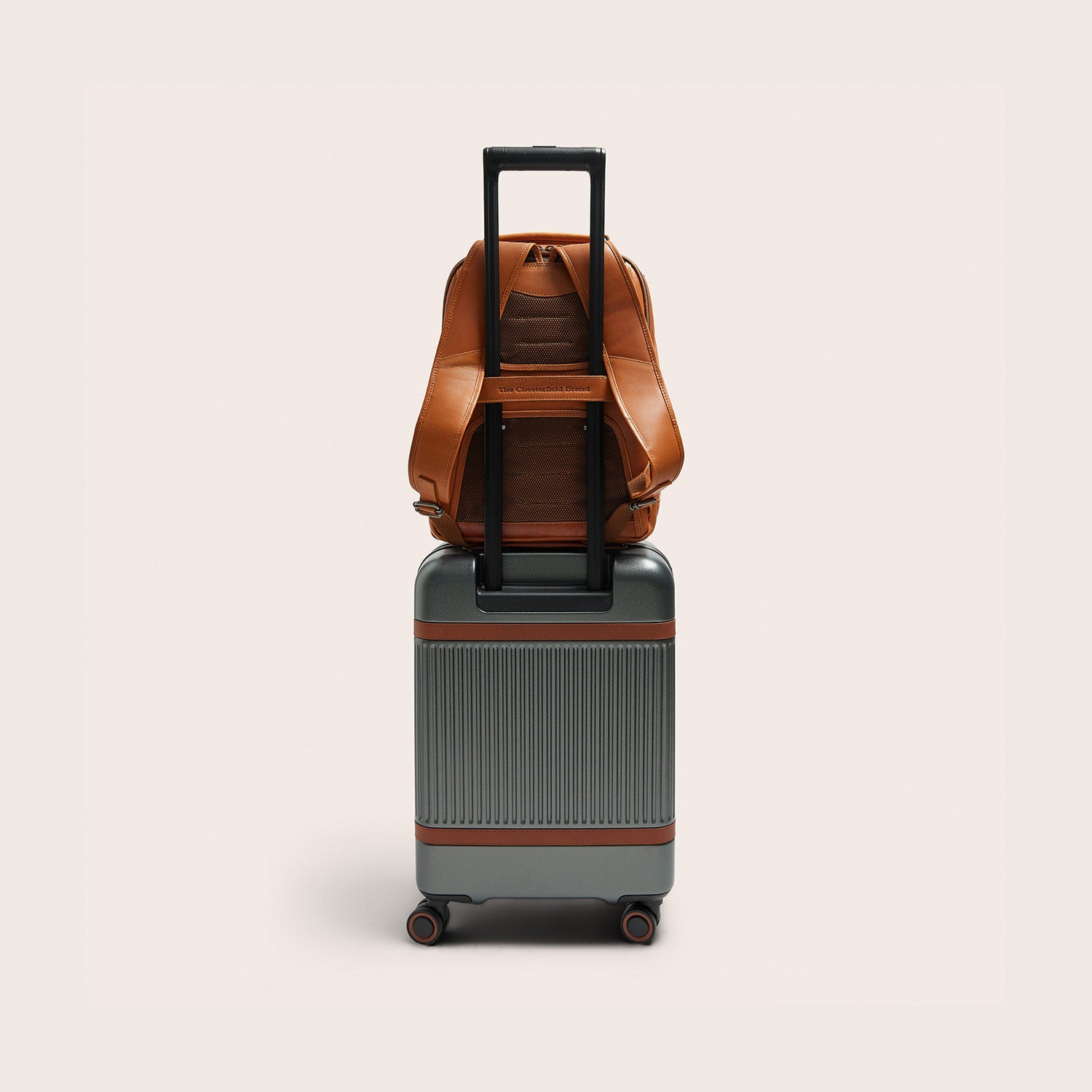 Leren Laptoprugzak Cognac Austin