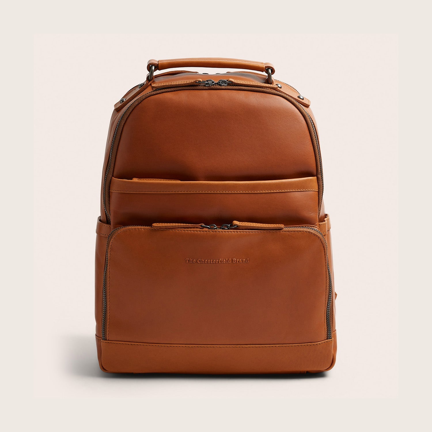 Leren Laptoprugzak Cognac Austin