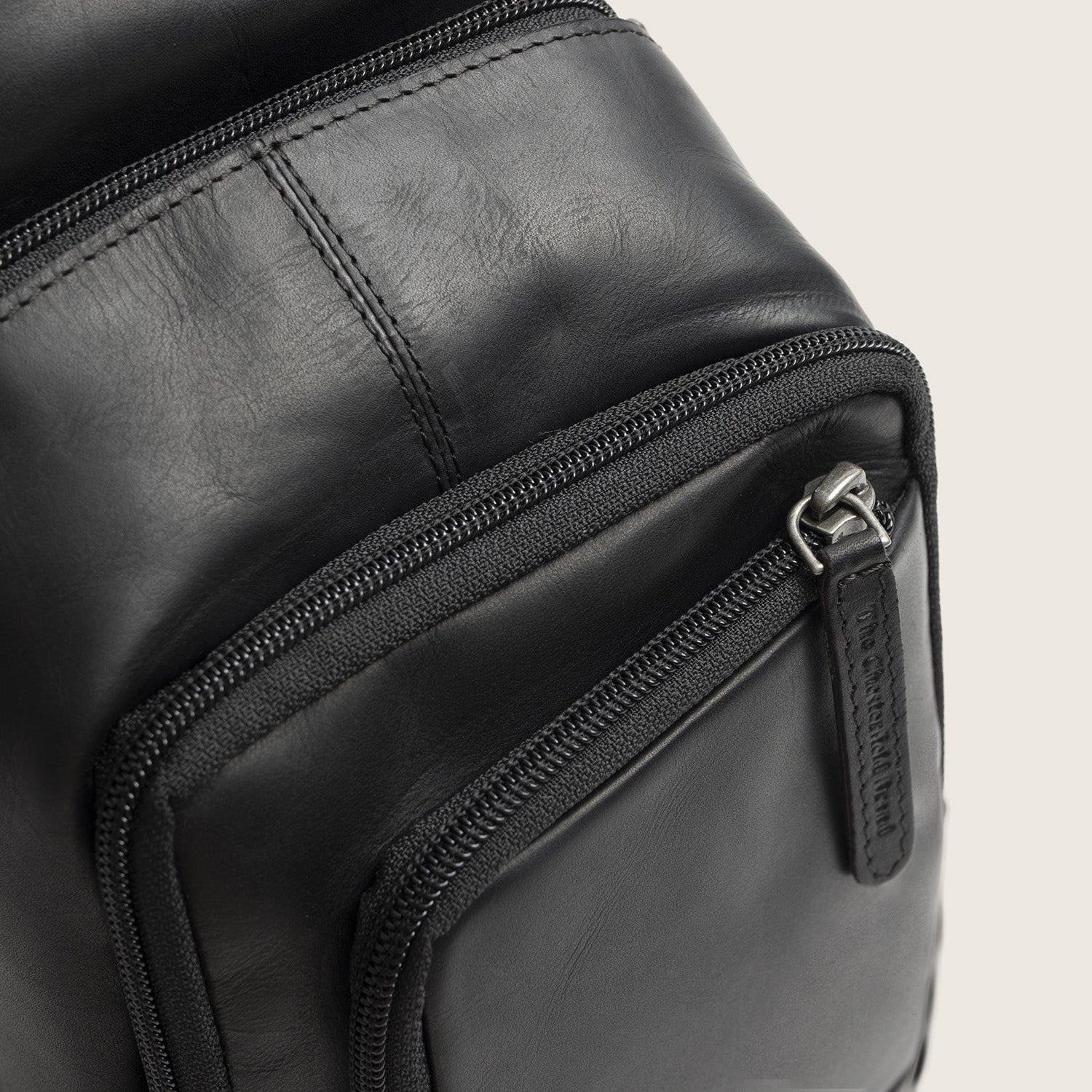 Leren Sling Bag Zwart Riga