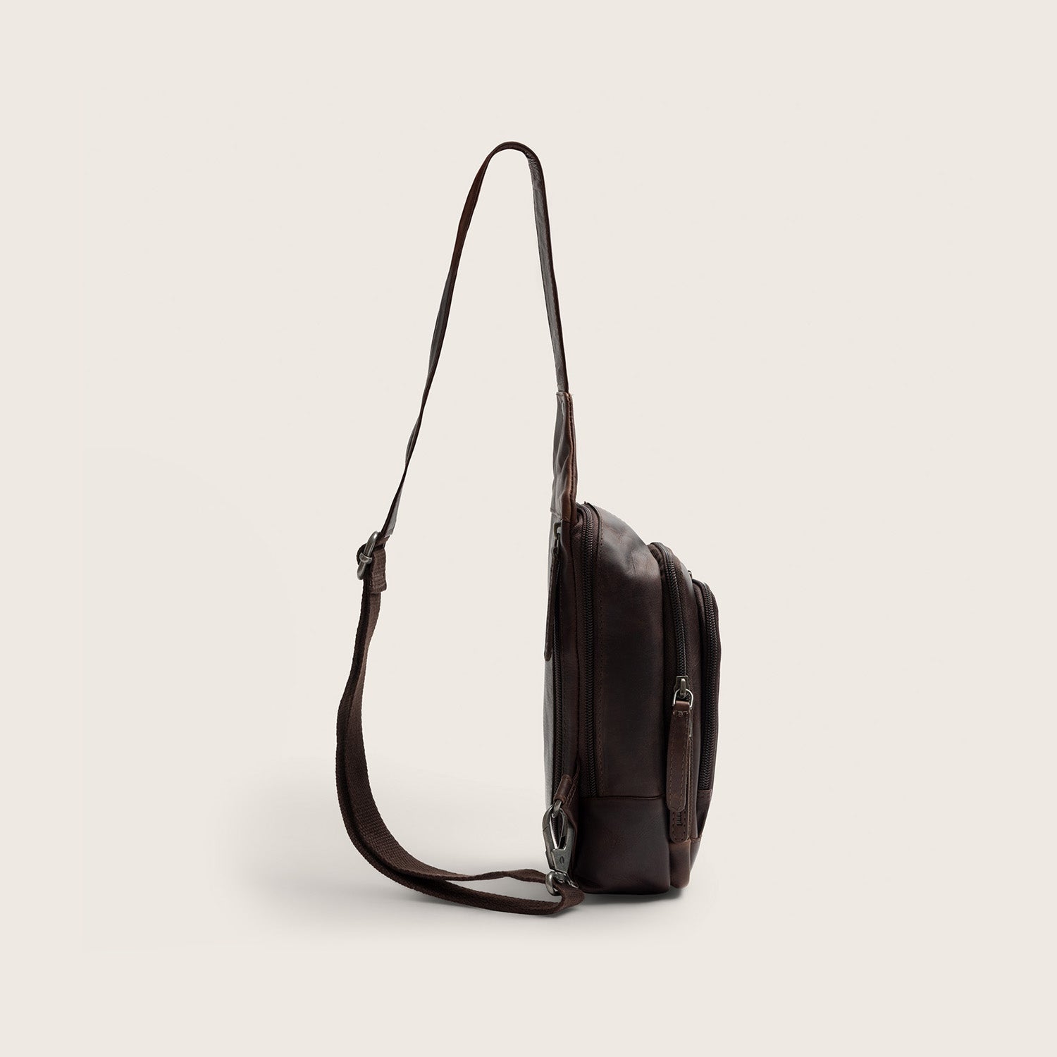 Leren Sling Bag Bruin Riga