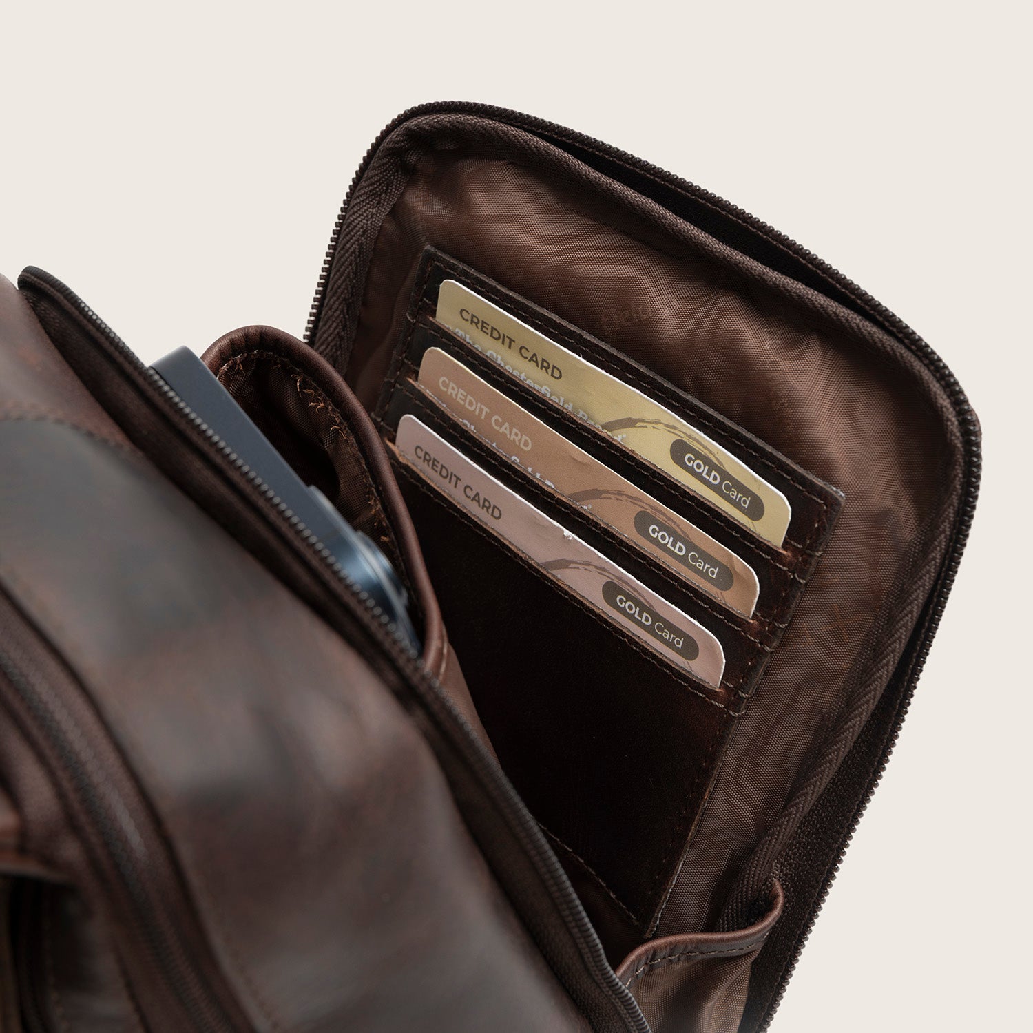 Leren Sling Bag Bruin Riga