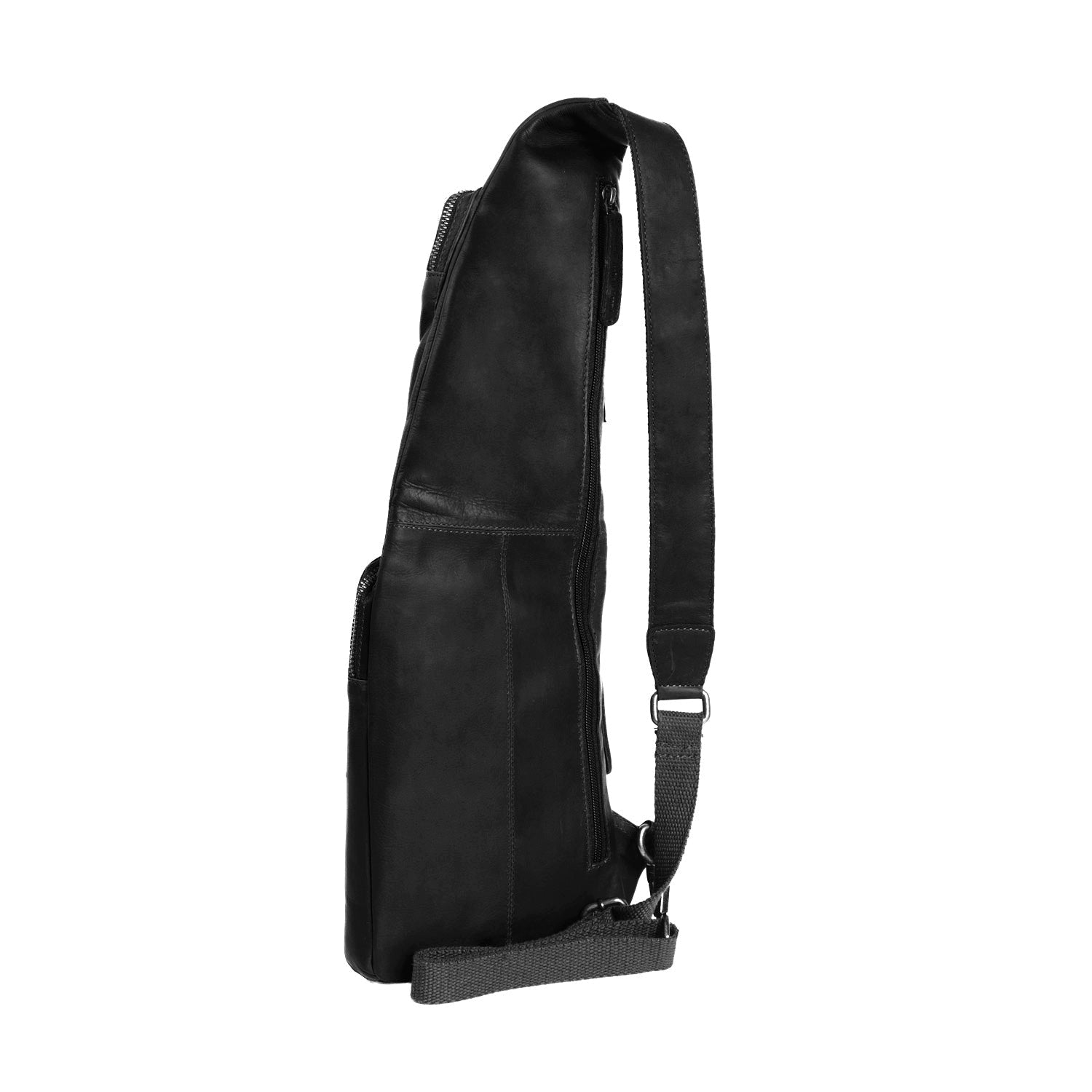 Leren Sling Bag Zwart Logan