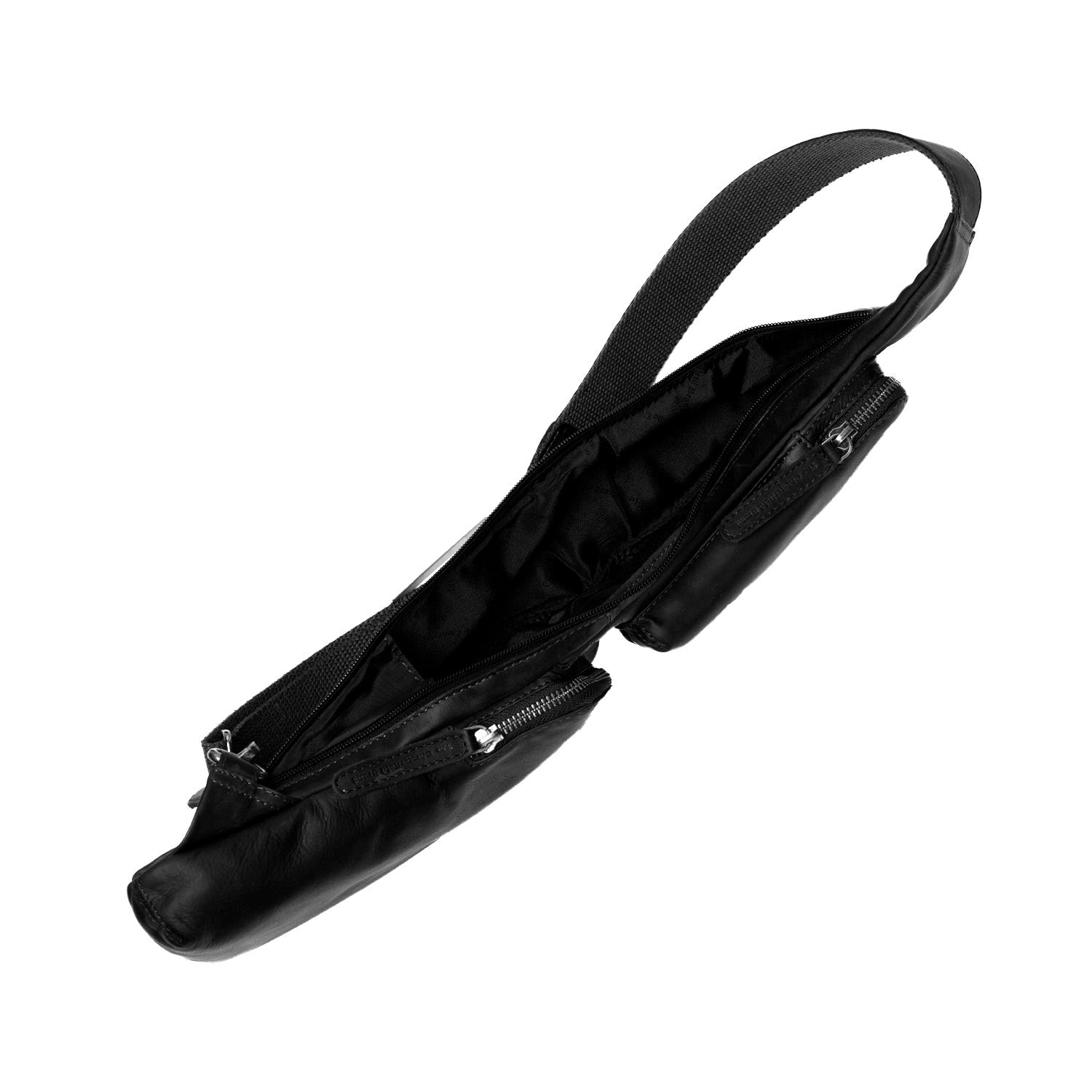 Leren Sling Bag Zwart Logan