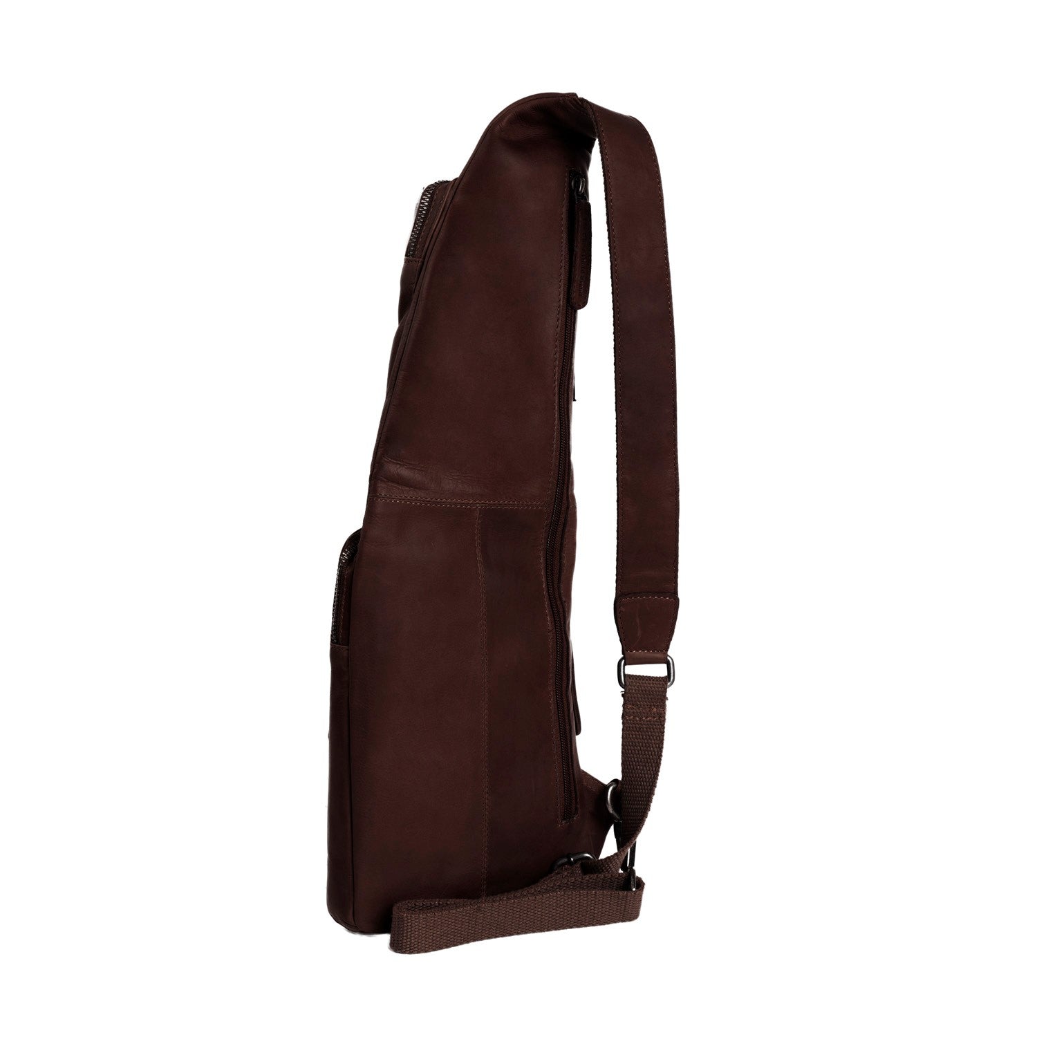 Leren Sling Bag Bruin Logan