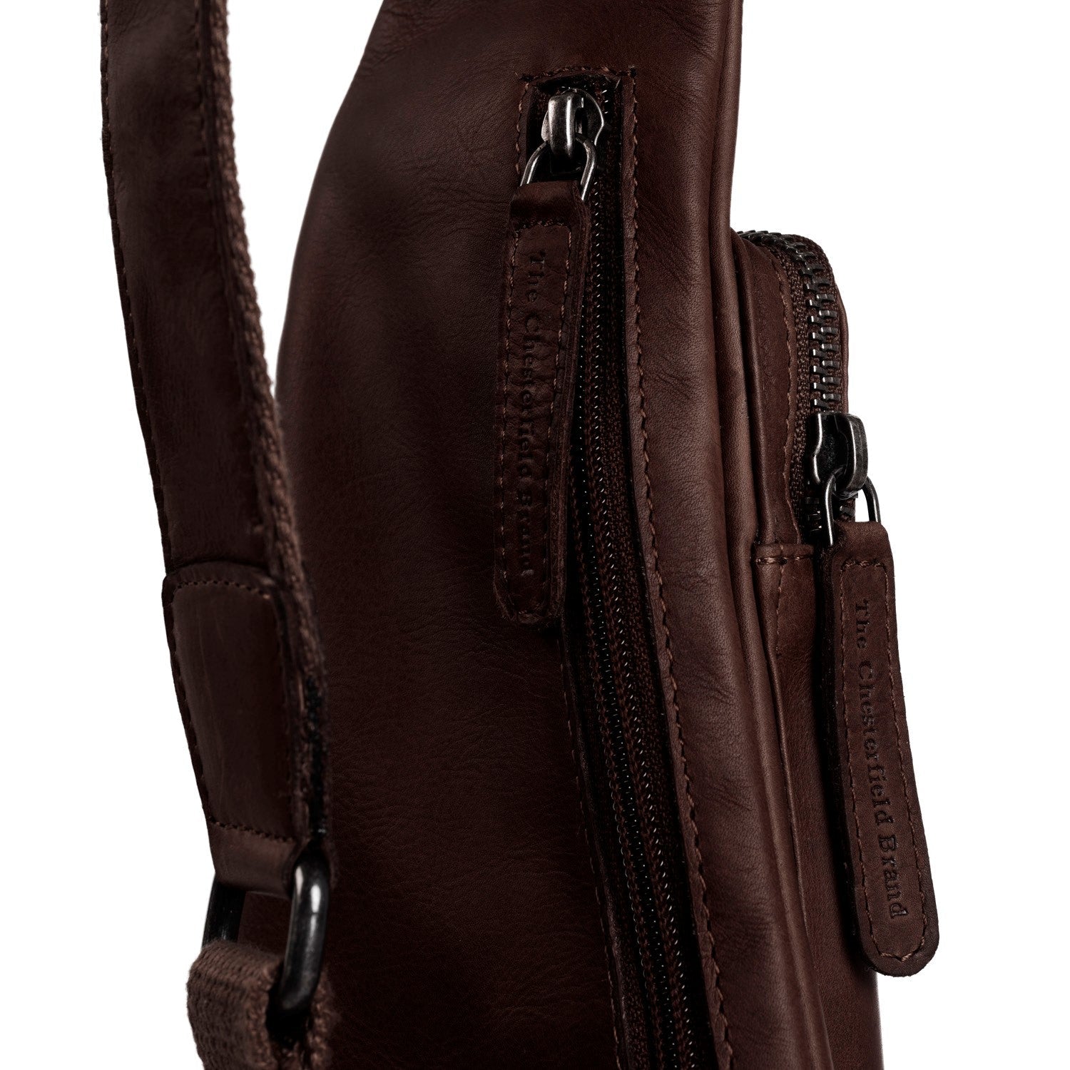 Leren Sling Bag Bruin Logan