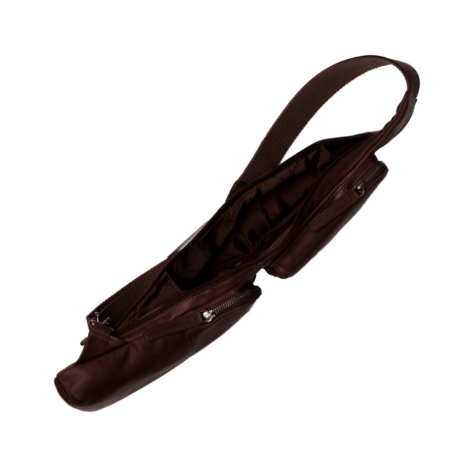 Leren Sling Bag Bruin Logan