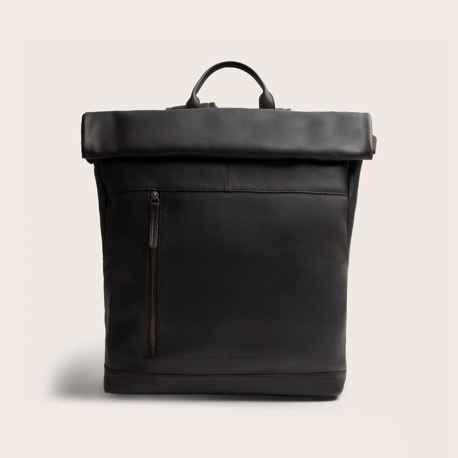 Leren Rolltop Rugzak Bruin Liverpool