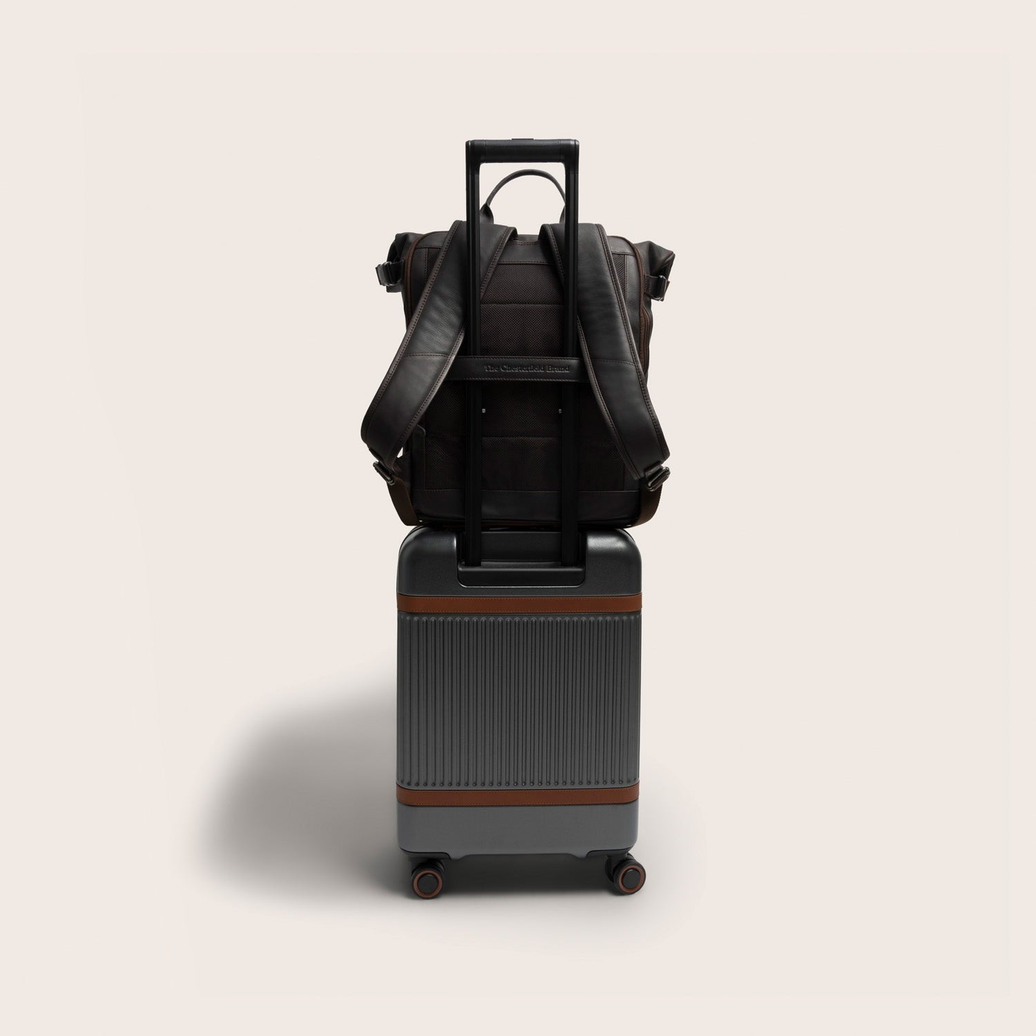 Leren Rolltop Rugzak Bruin Liverpool