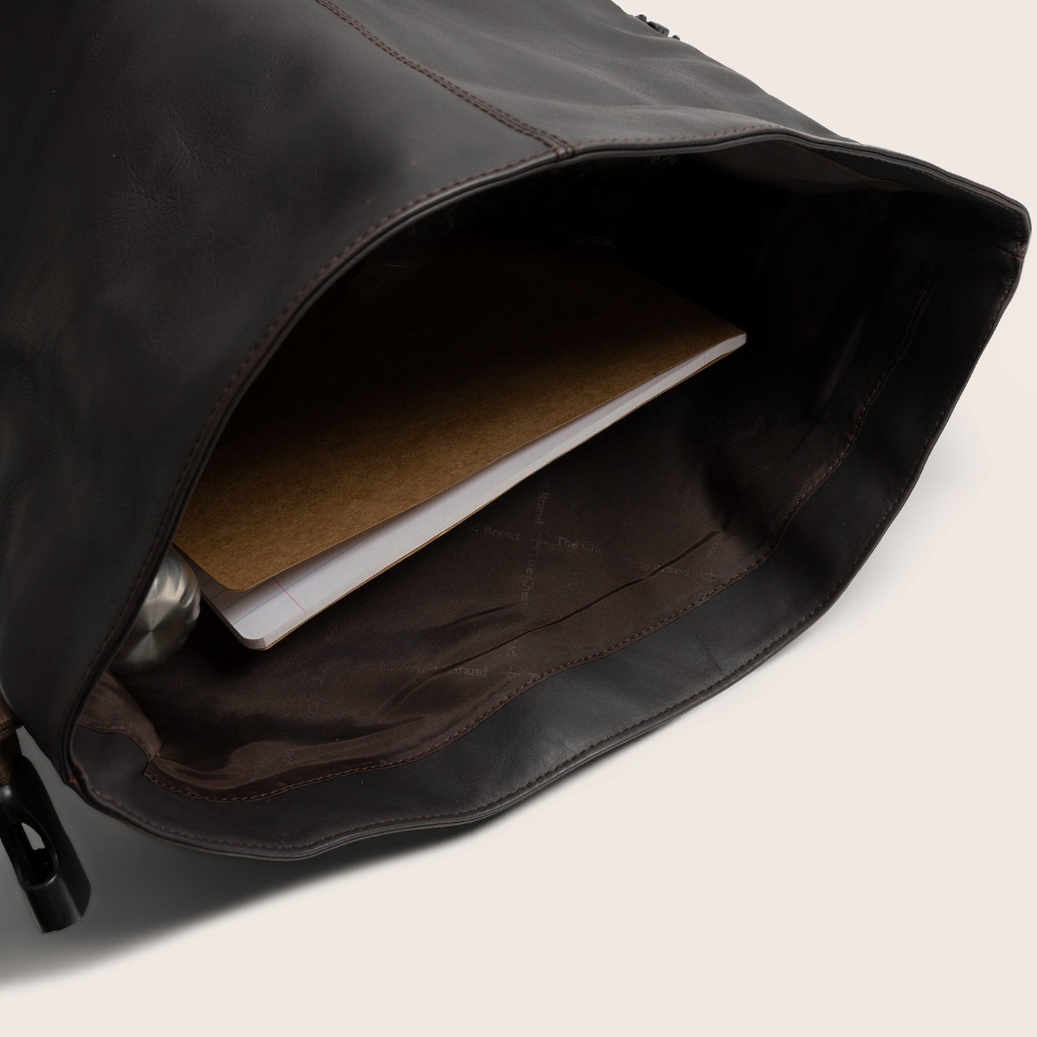 Leren Rolltop Rugzak Bruin Liverpool