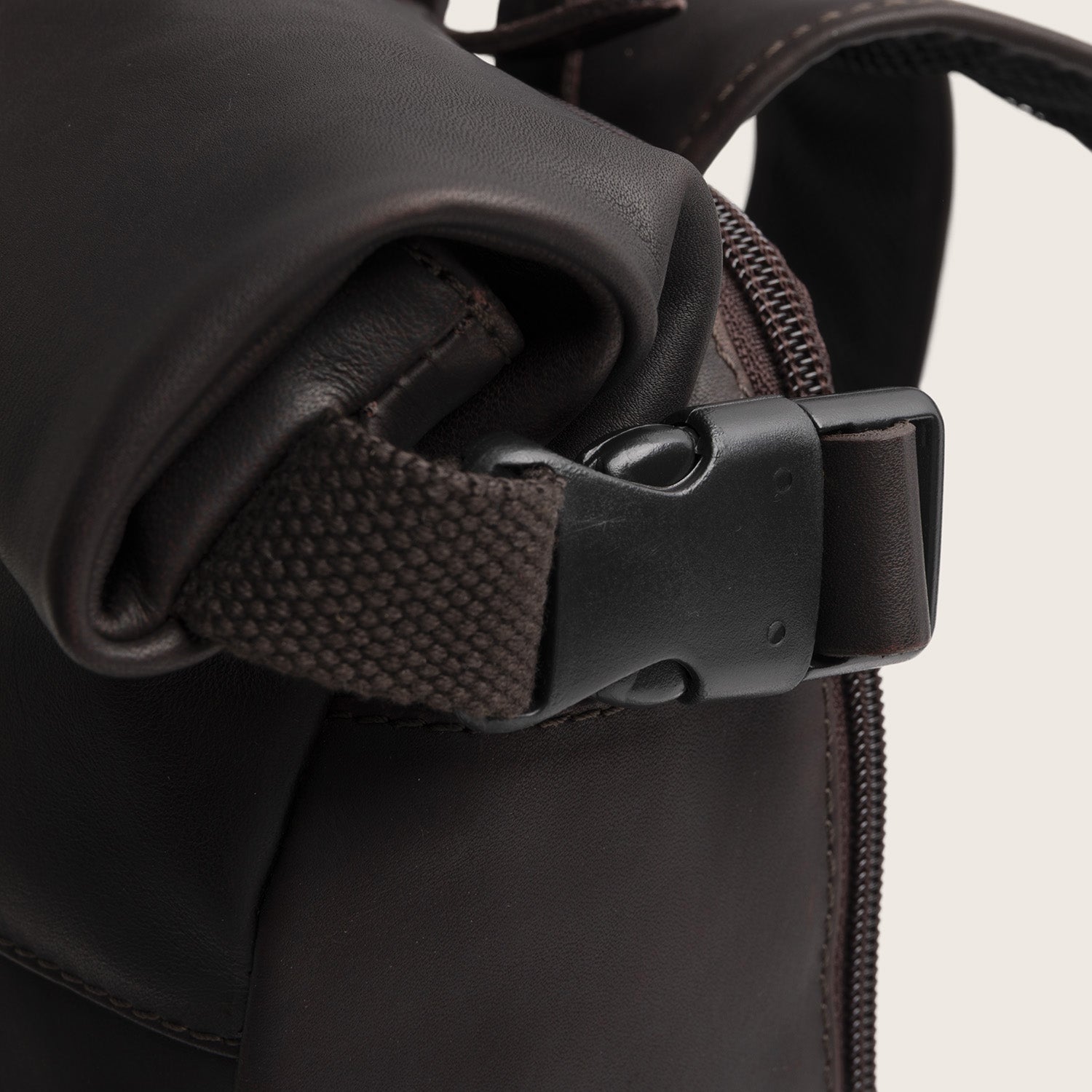 Leren Rolltop Rugzak Bruin Mazara
