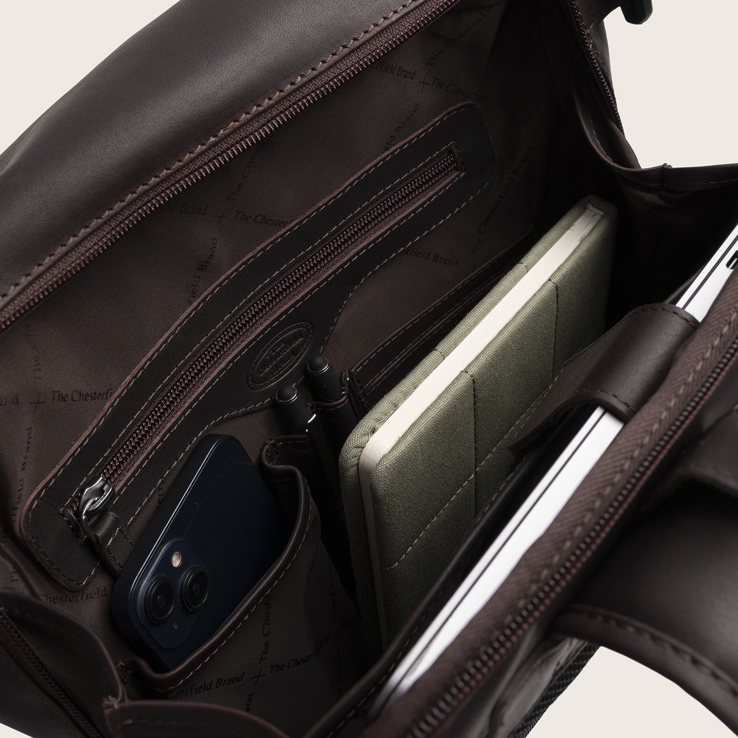 Leren Rolltop Rugzak Bruin Mazara