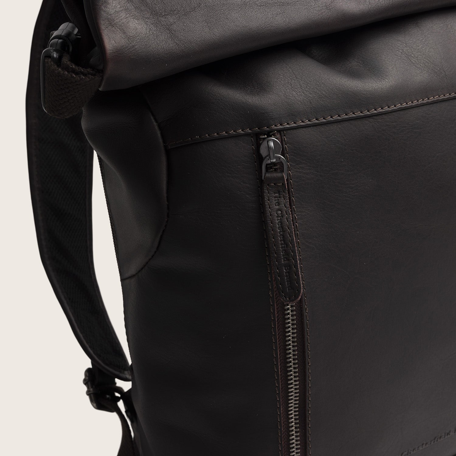 Leren Rolltop Rugzak Bruin Mazara