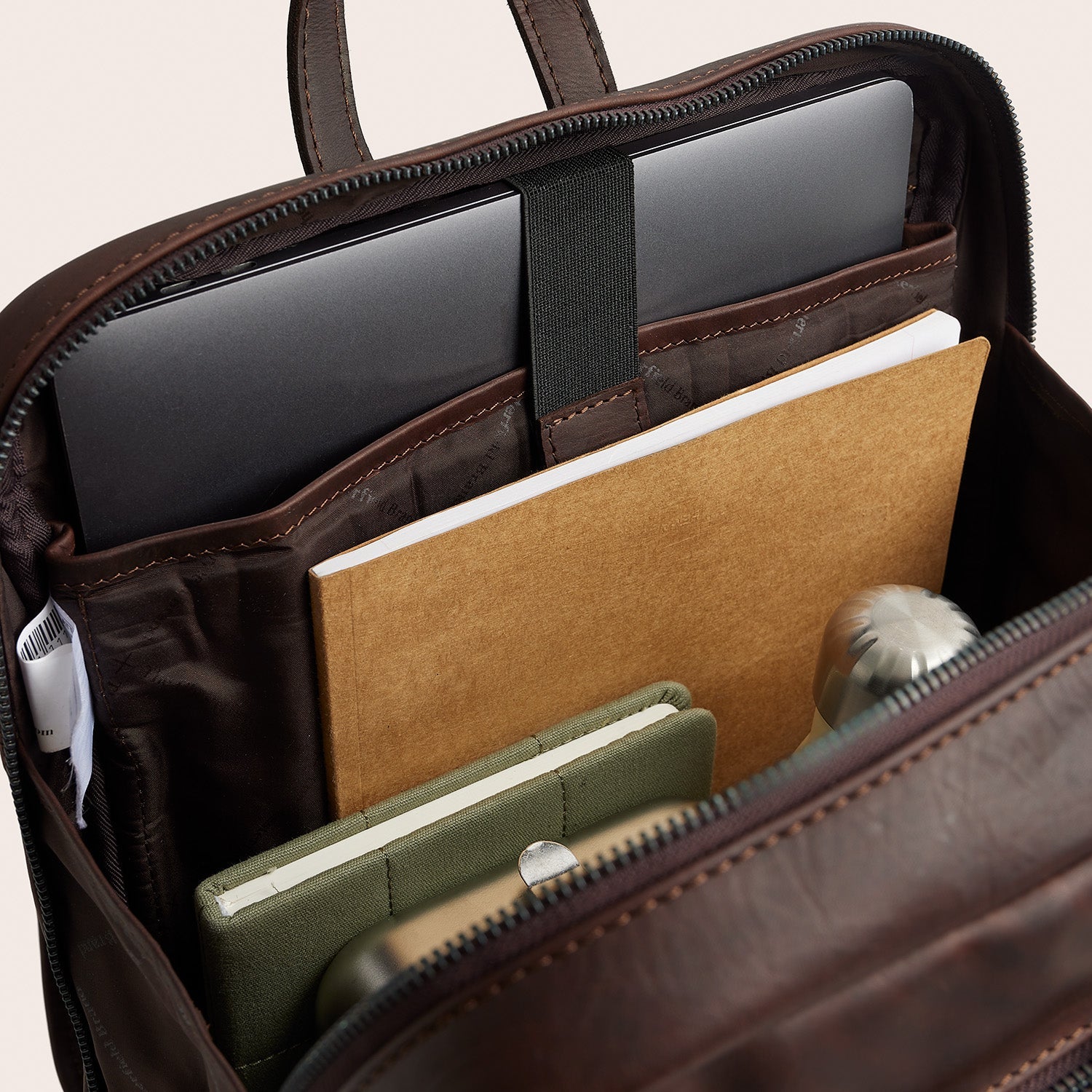 Leren Laptoprugzak Bruin Jasper