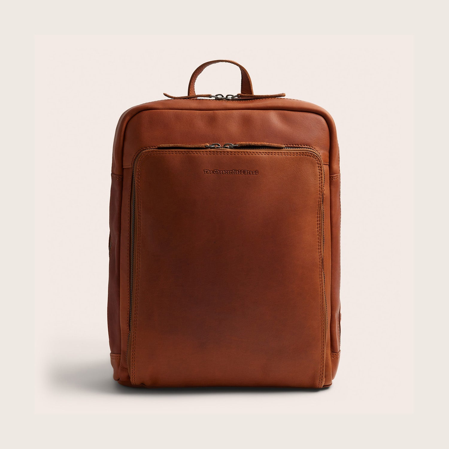 Leren Laptoprugzak Cognac Jasper