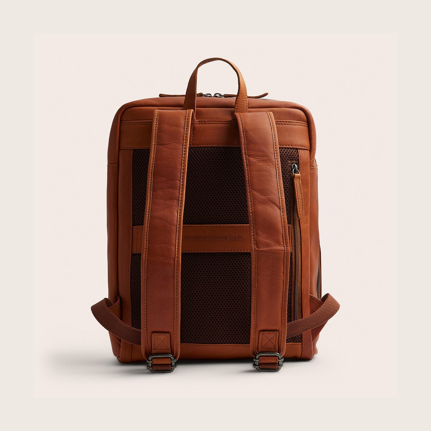 Leren Laptoprugzak Cognac Jasper