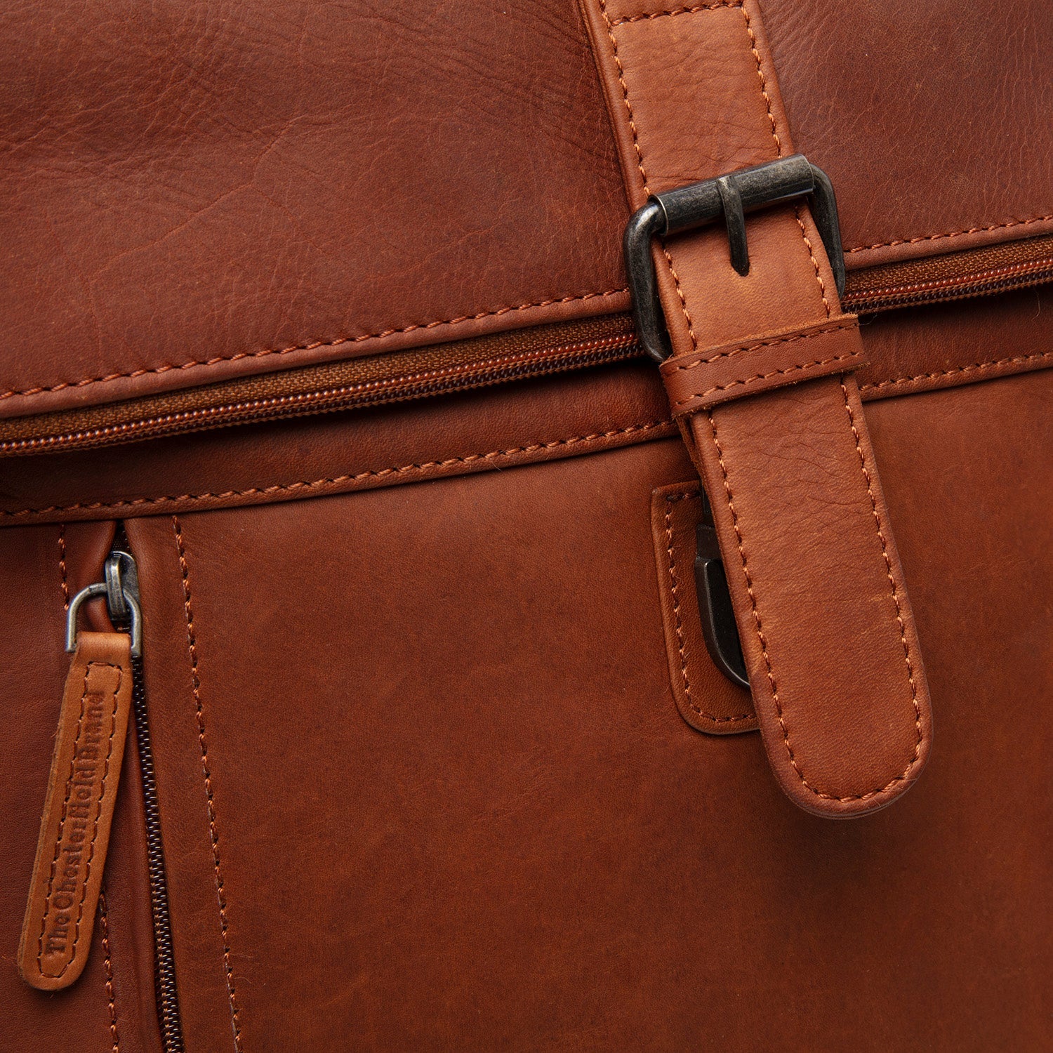 Leren Laptoprugzak Cognac Larsson
