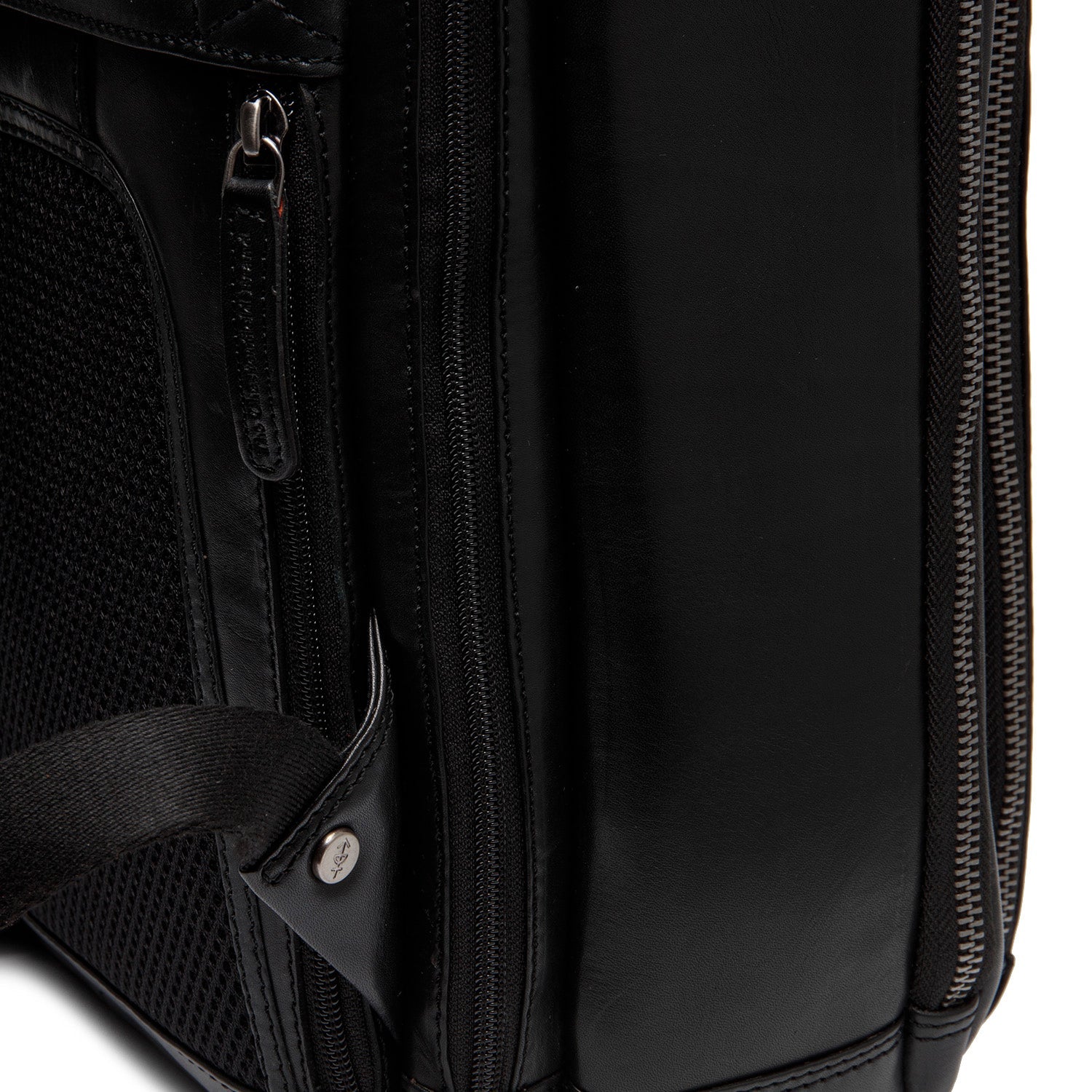 Leren Laptoprugzak Zwart Maggiore