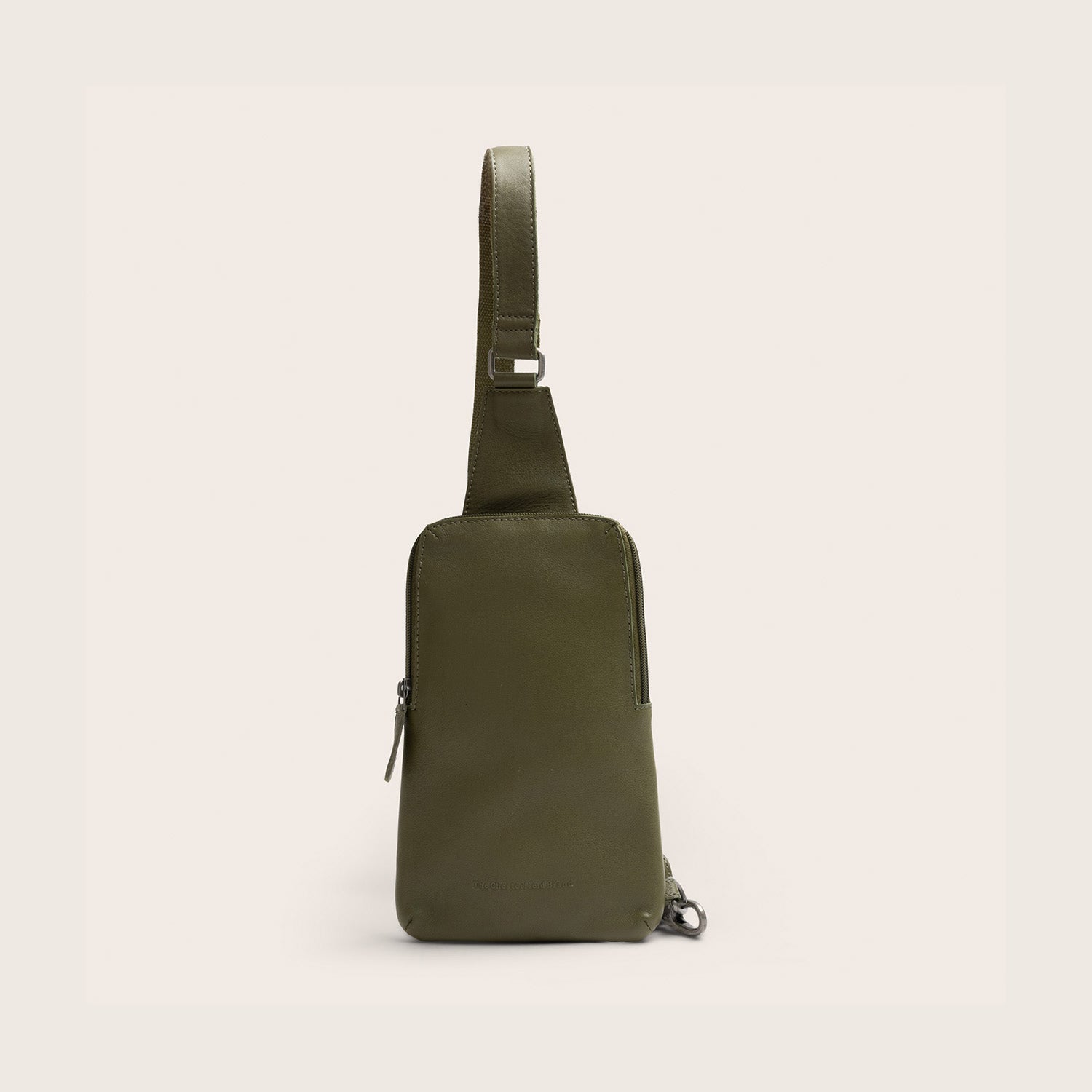 Leren Sling Bag Olijfgroen Isley