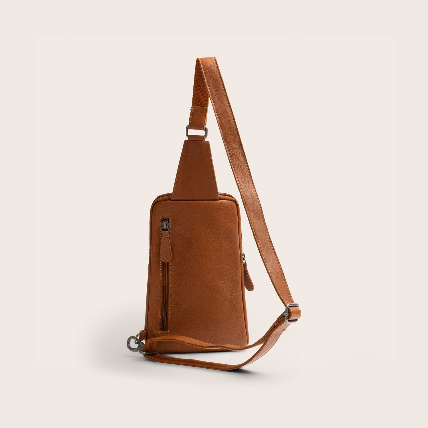 Leren Sling Bag Cognac Isley