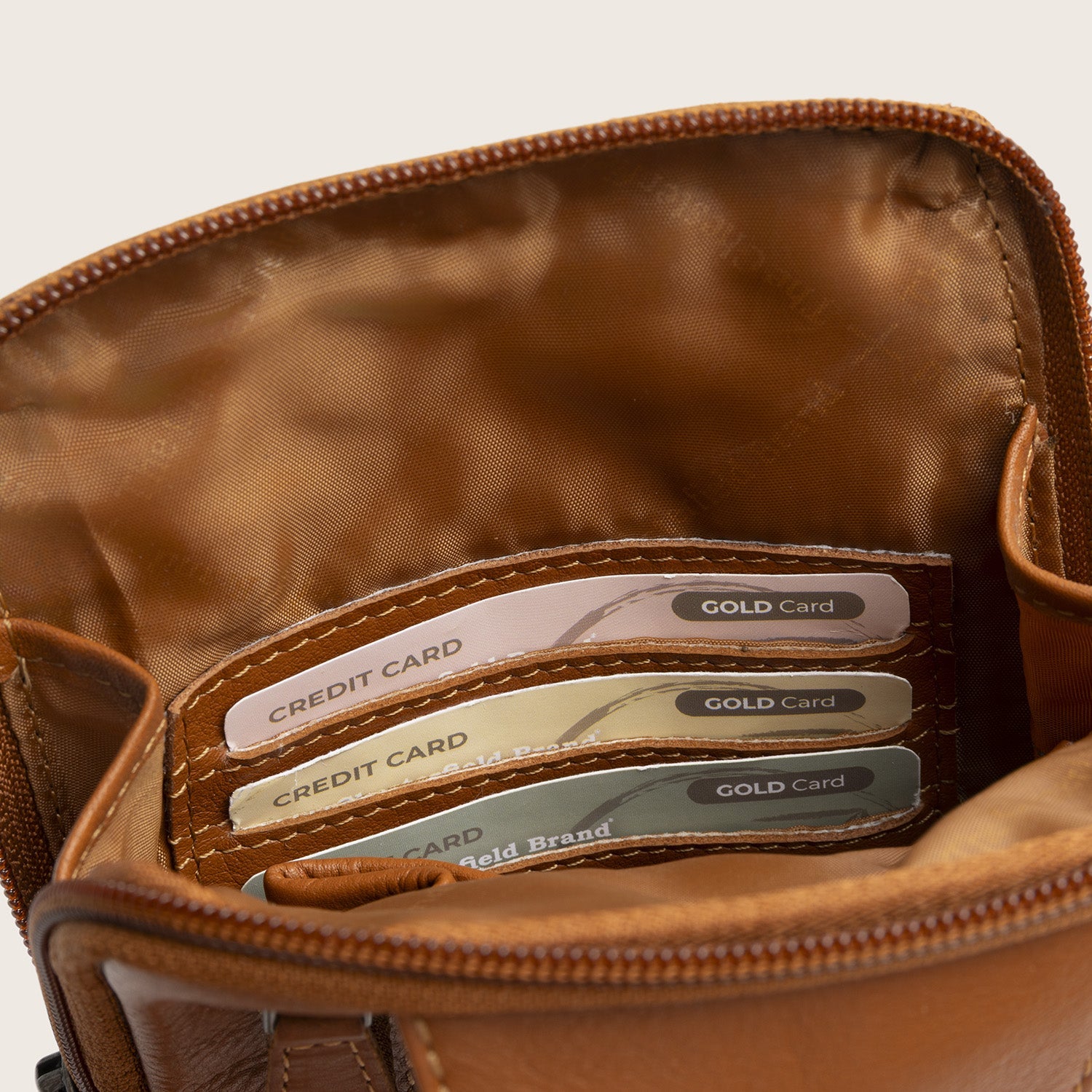 Leren Sling Bag Cognac Isley