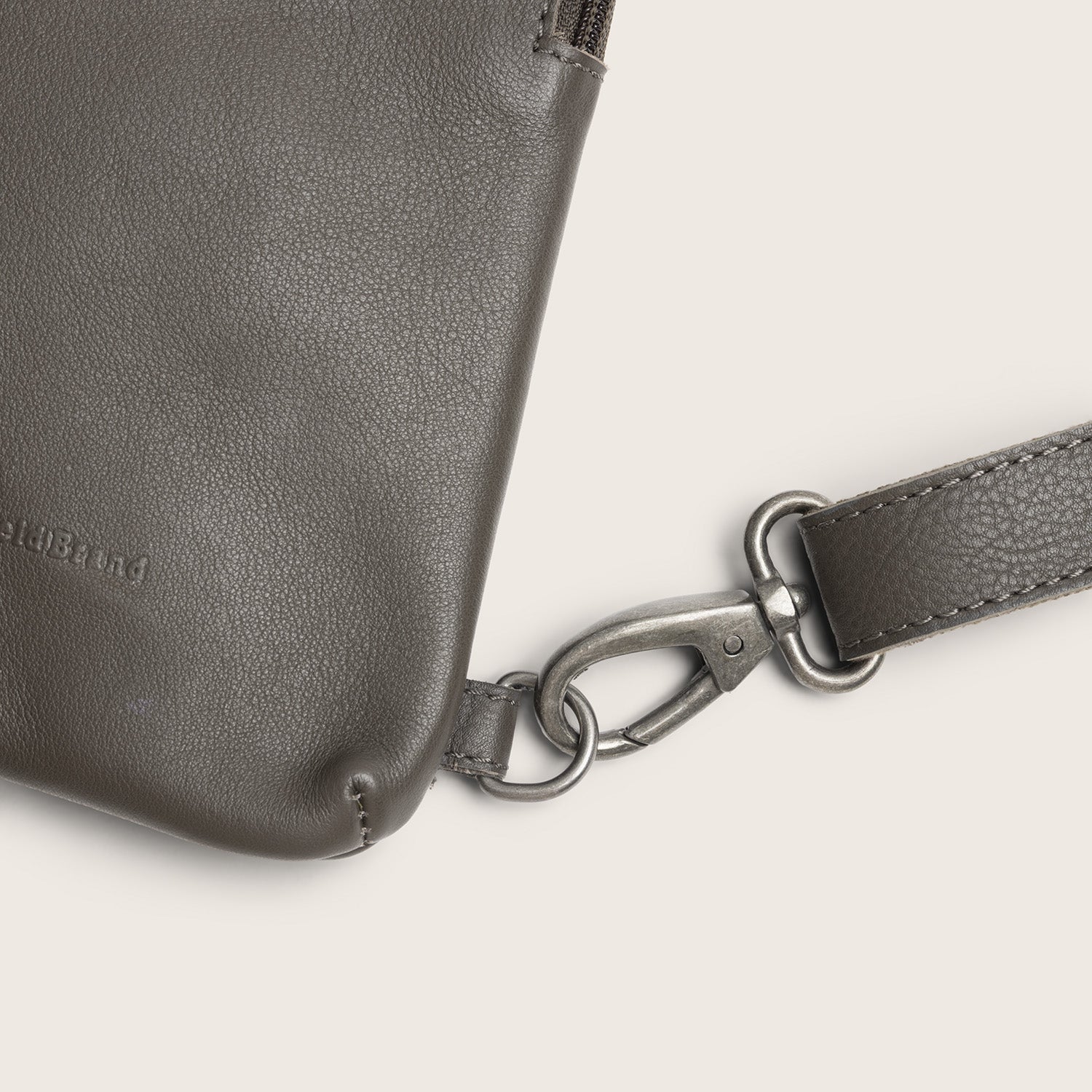 Leren Sling Bag Klei Grijs Isley