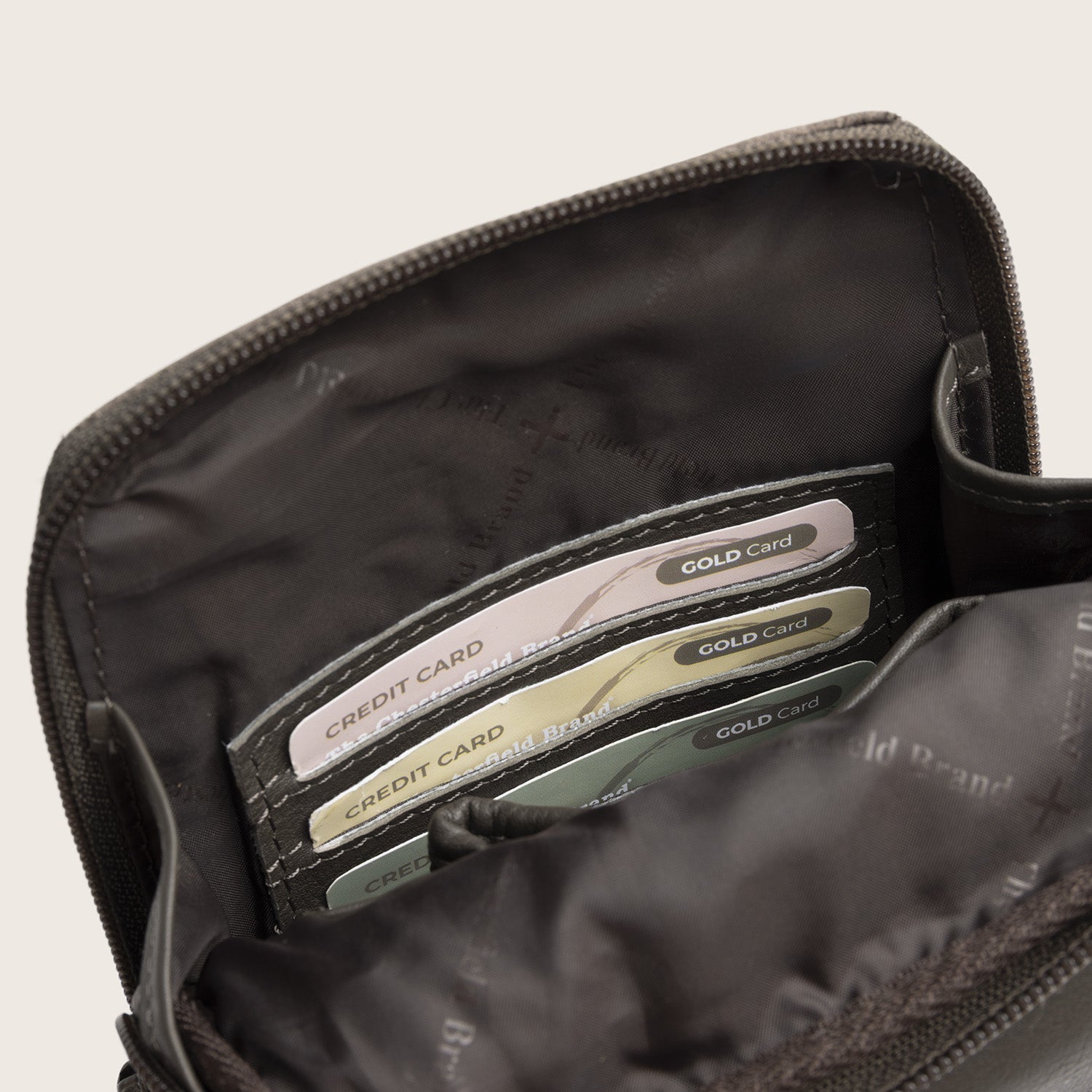 Leren Sling Bag Klei Grijs Isley